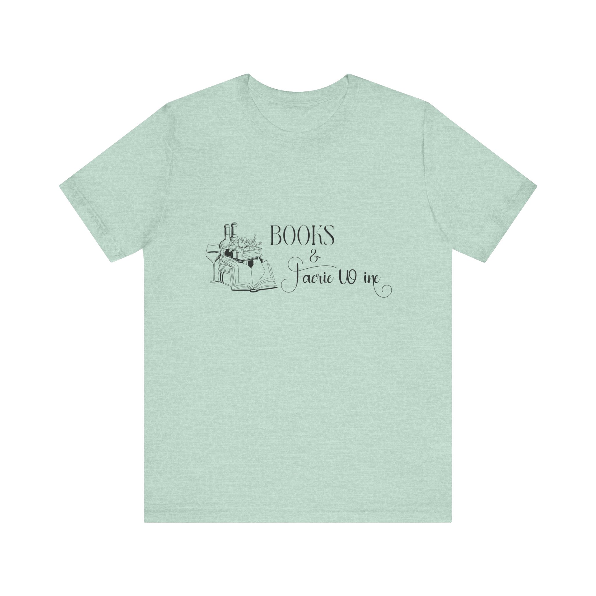 Books and Faerie Wine Romantasy Short Sleeve Jersey Tee - Image 25