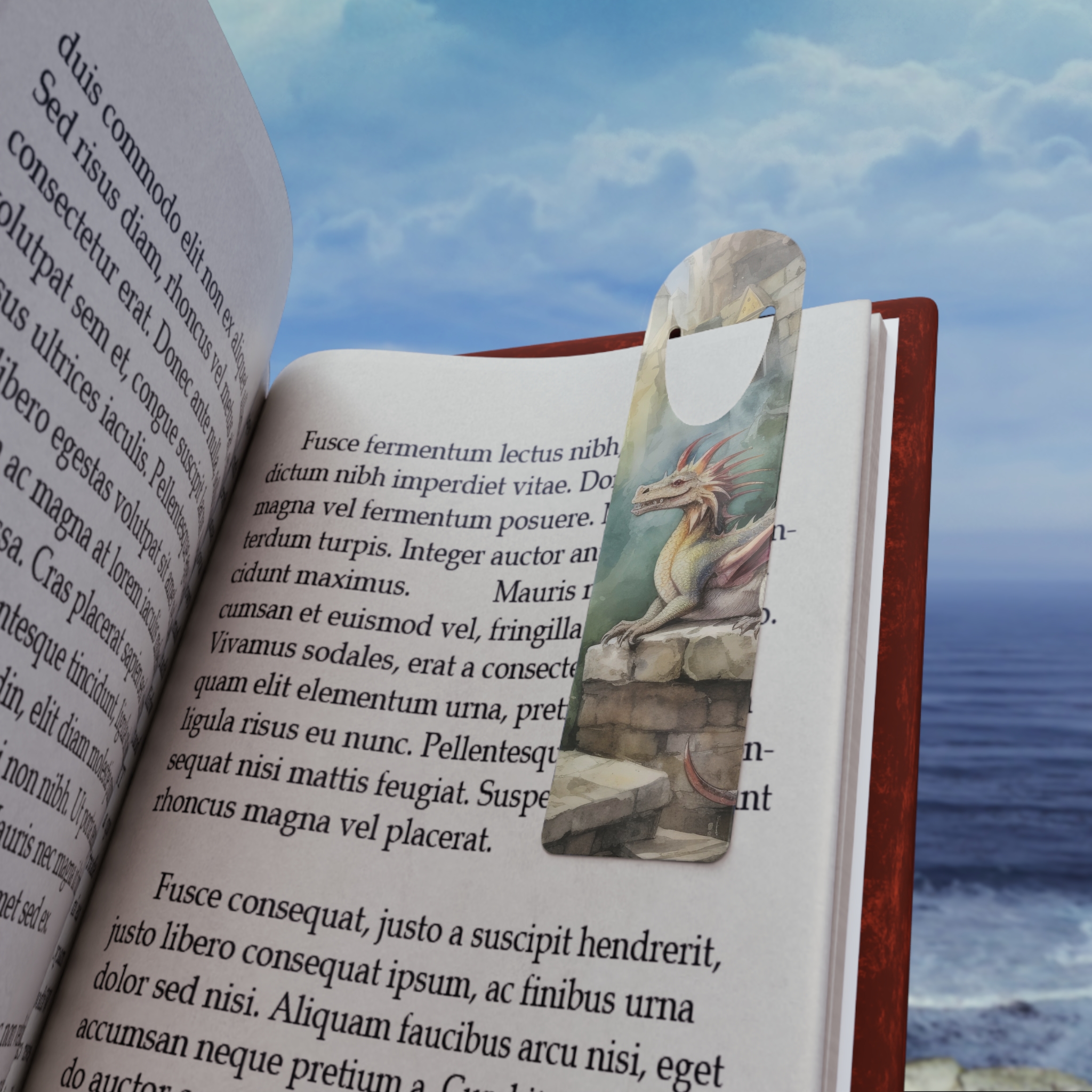 Bookmark, Dragon Bookish Fantasies, Fantasy Reader Gift, Book Lover Present, Reading Accessory, Literary Theme, Novel Page Marker - Image 4