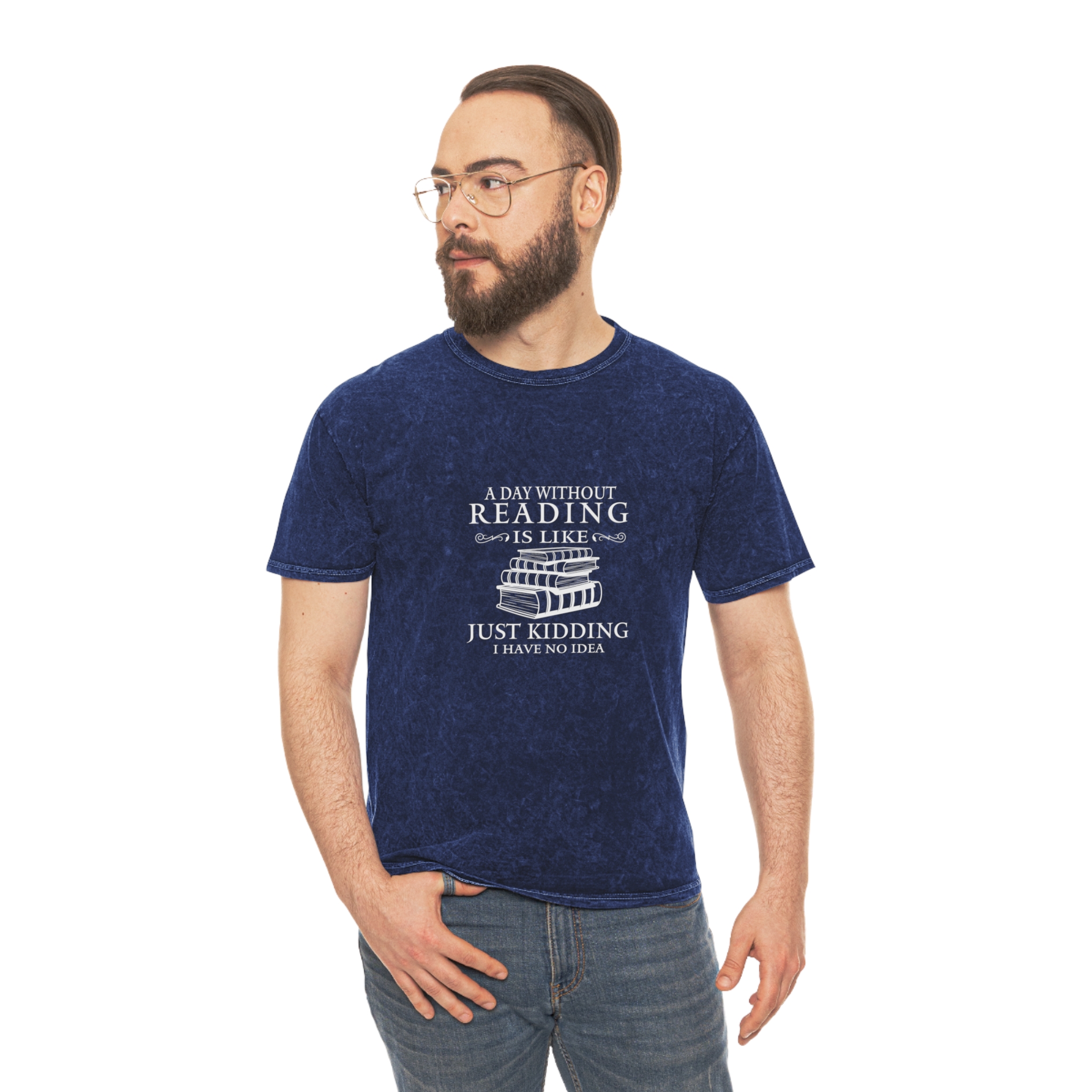 Book Lover's Mineral Wash T-Shirt, Perfect for Readers, Funny Gift Idea, Literature Lover Tee, Comfortable Casual Wear, Great for Birthdays, - Image 11
