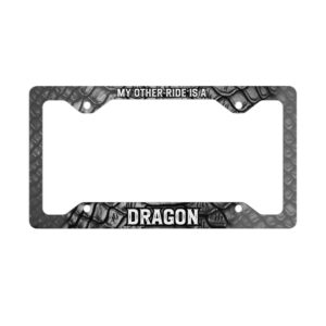 Dragon Themed Metal License Plate Frame
