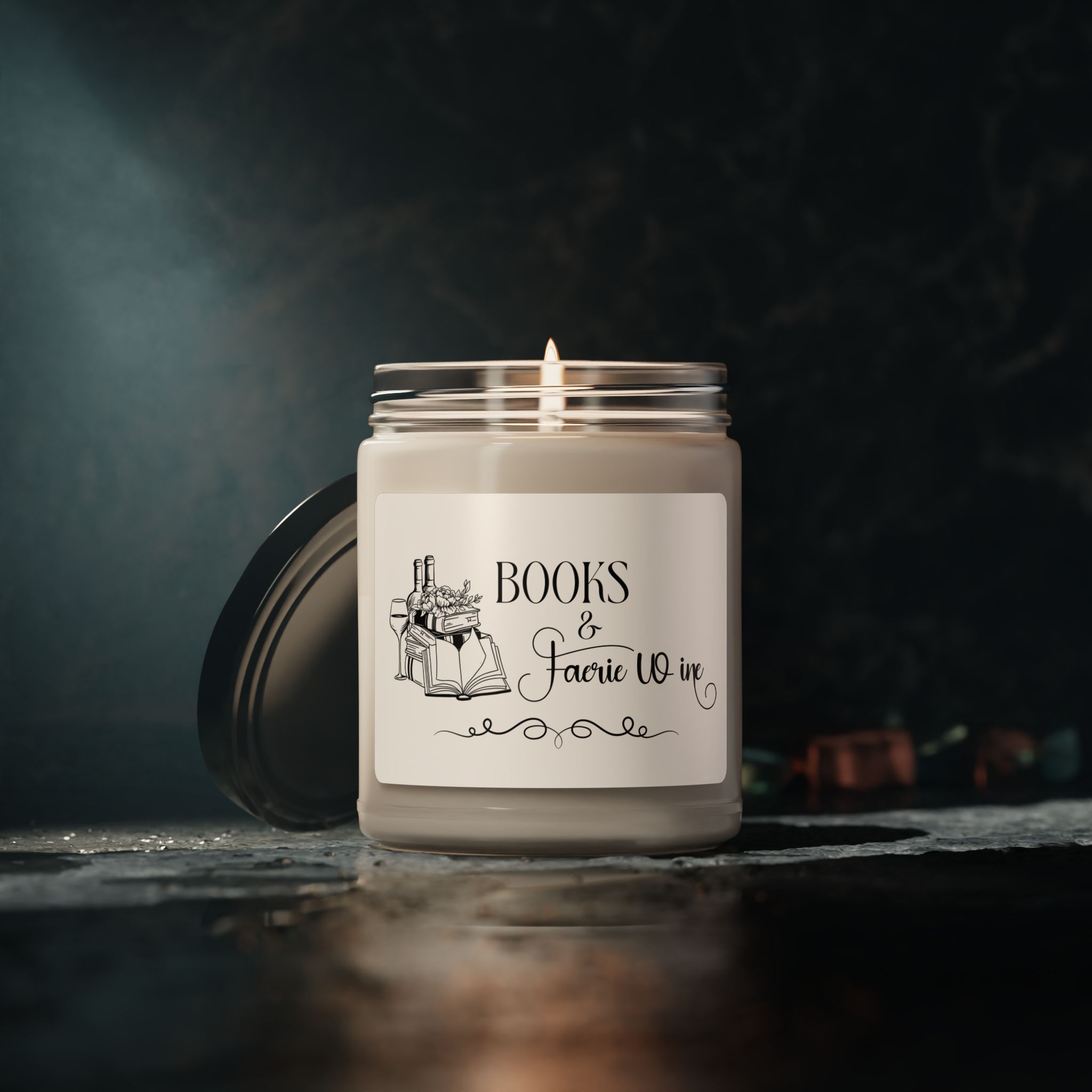Scented Candle, Books and Faerie Wine, Romantasy, Fantasy, Romance Reader, Book Lover, Soy Candle, 9oz - Image 33