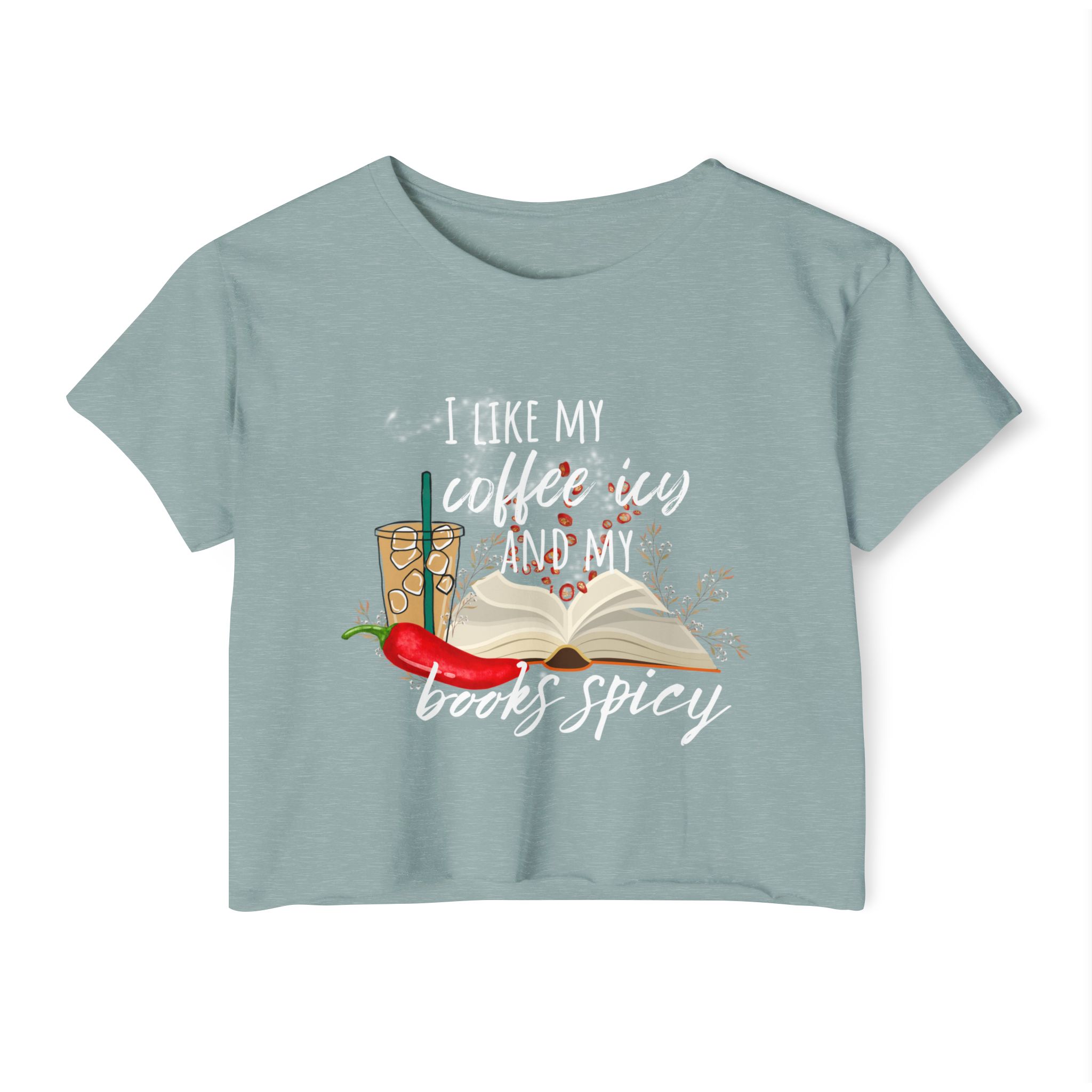 Icy and Spicy Crop Top, Bookish Crop Top, Booktok Crop Top, Bookish Gifts, Romance Readers, Book Club, - Image 5