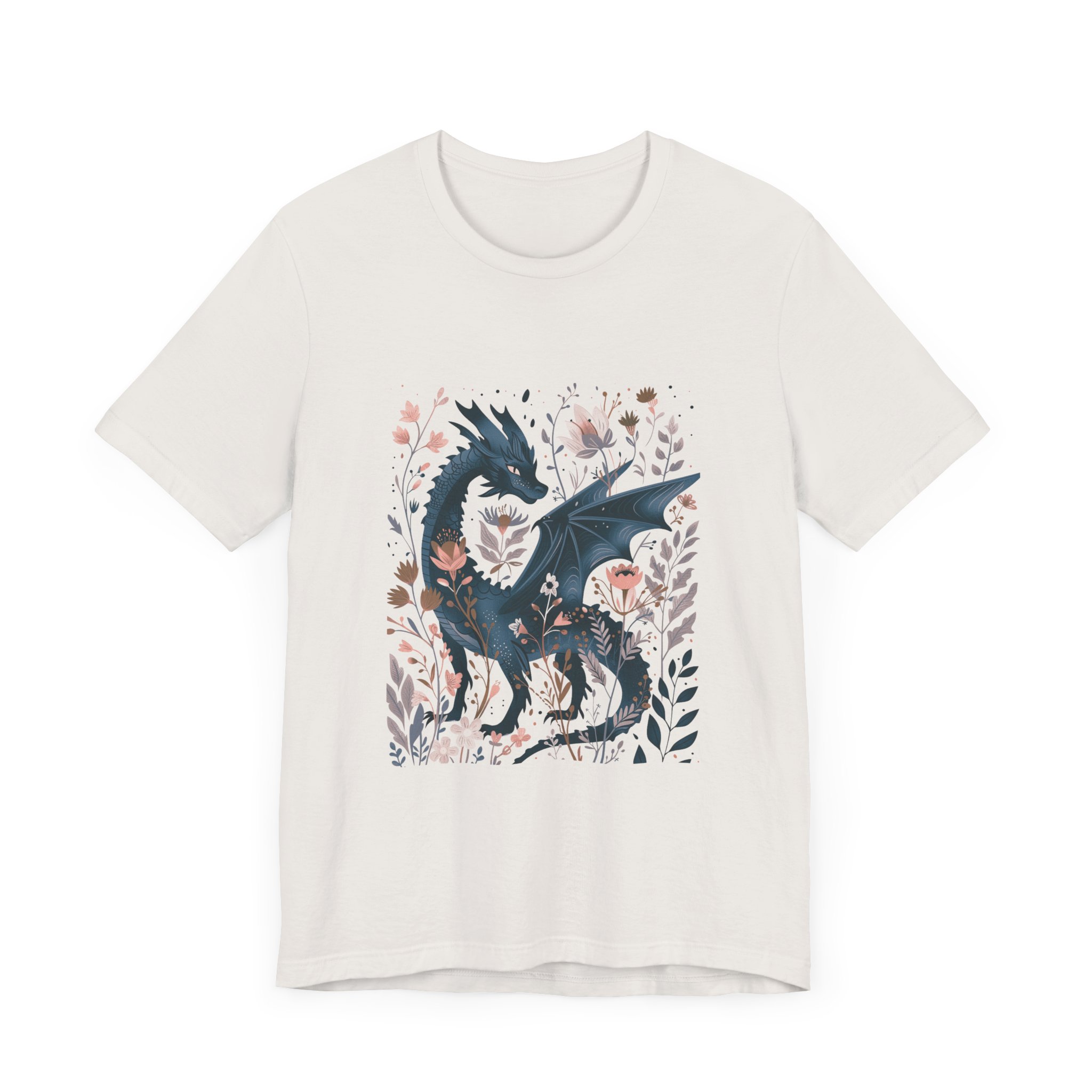 Floral Dragon Jersey Short Sleeve Tee - Image 15