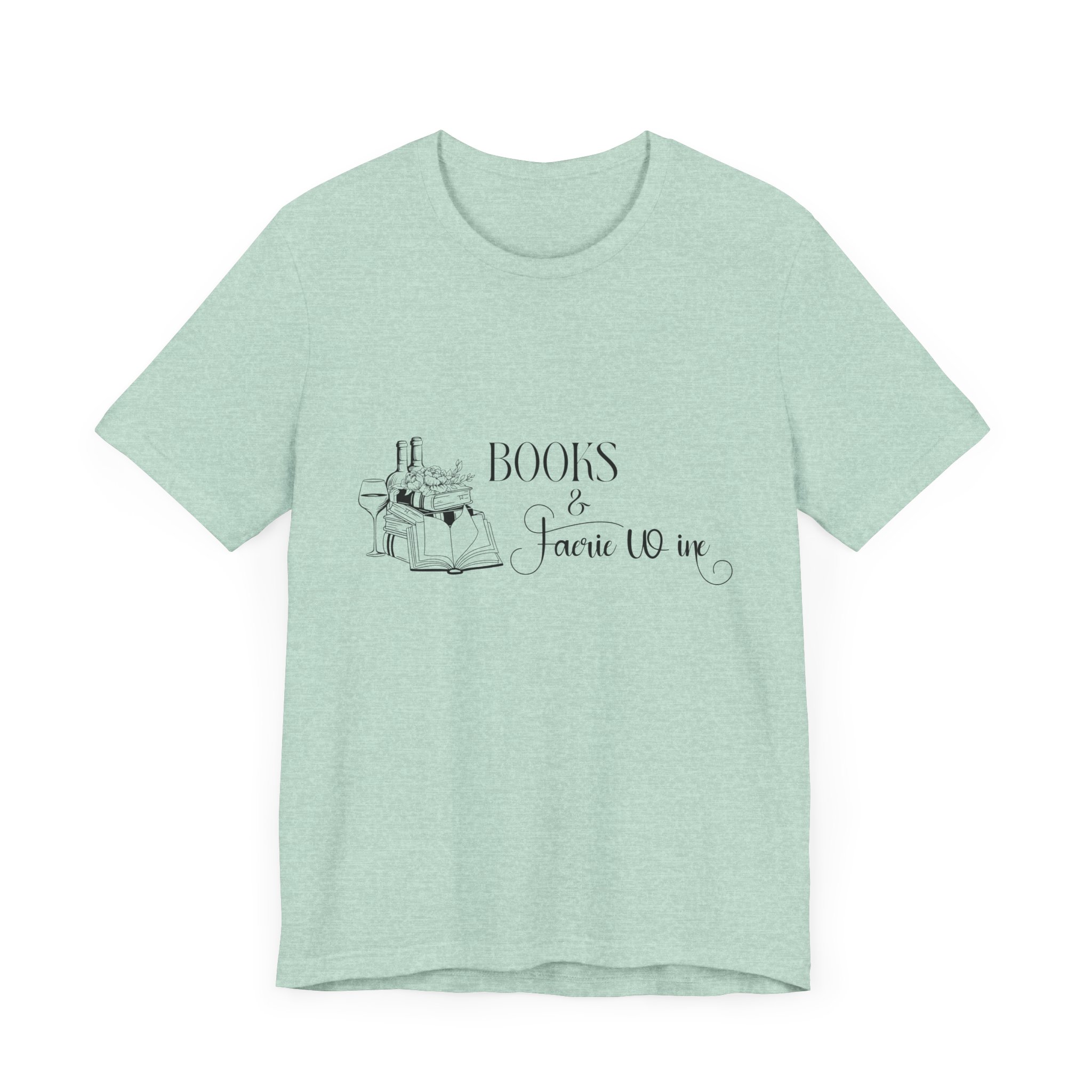 Books and Faerie Wine Romantasy Short Sleeve Jersey Tee - Image 27