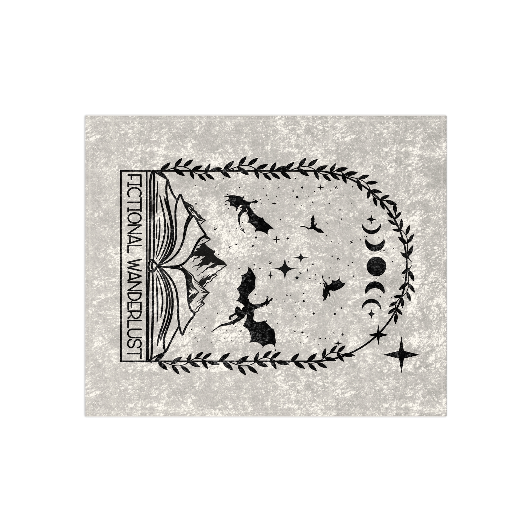 Velvet Blanket, Fictional Wanderlust, Bookish Romantasy, Fourth Wing, ACOTAR, Cozy Throw, Home Decor, Gift Idea, Reading Nook - Image 2