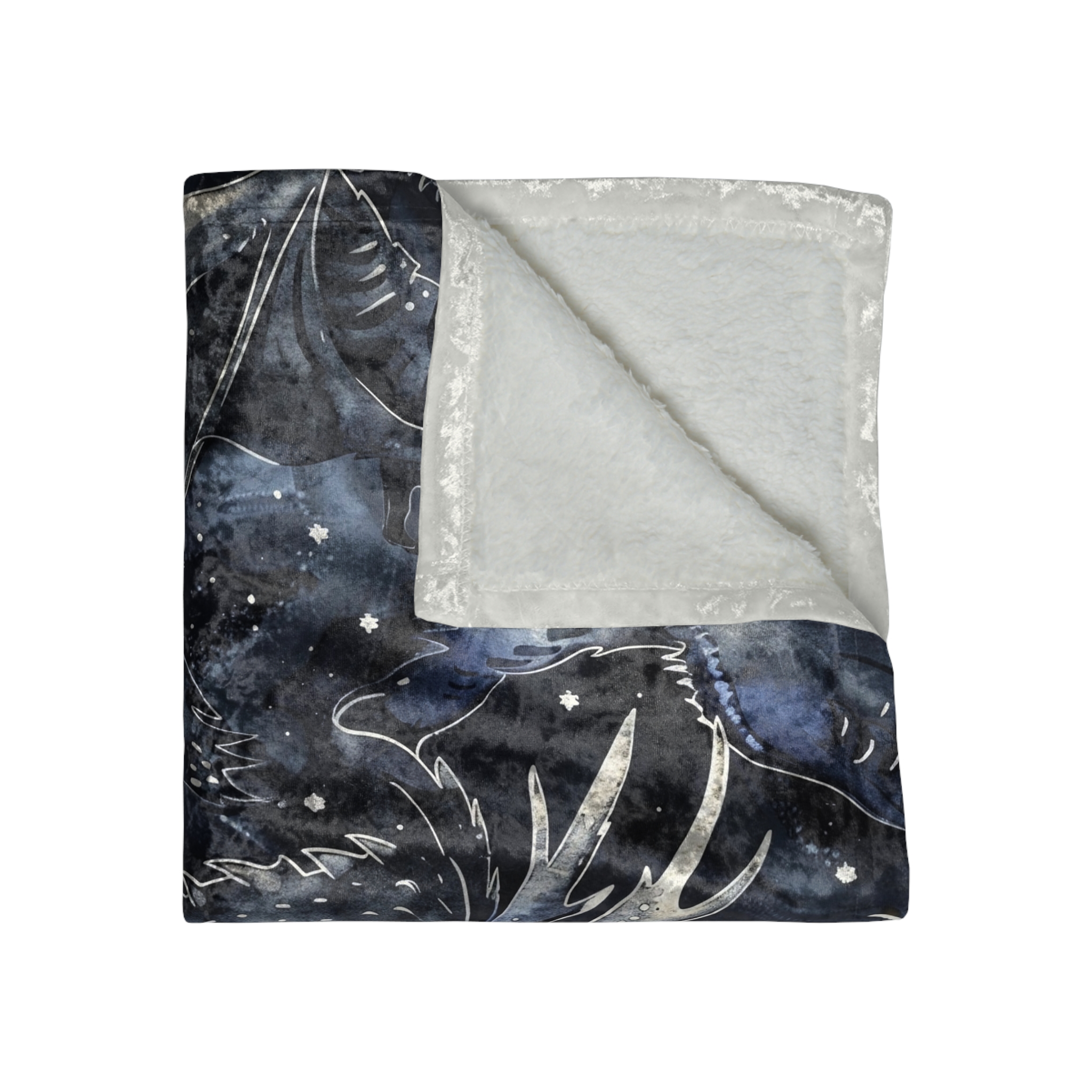 Fourth Wing Inspired Dragon Crushed Velvet Blanket - Image 3