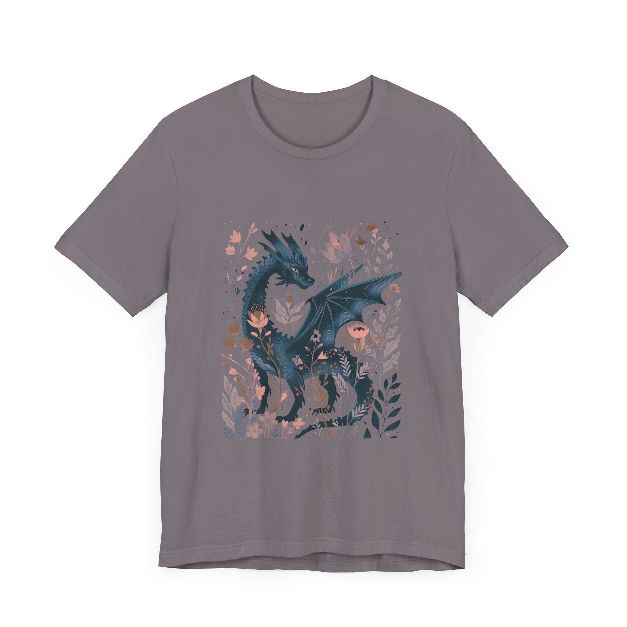 Floral Dragon Jersey Short Sleeve Tee - Image 35