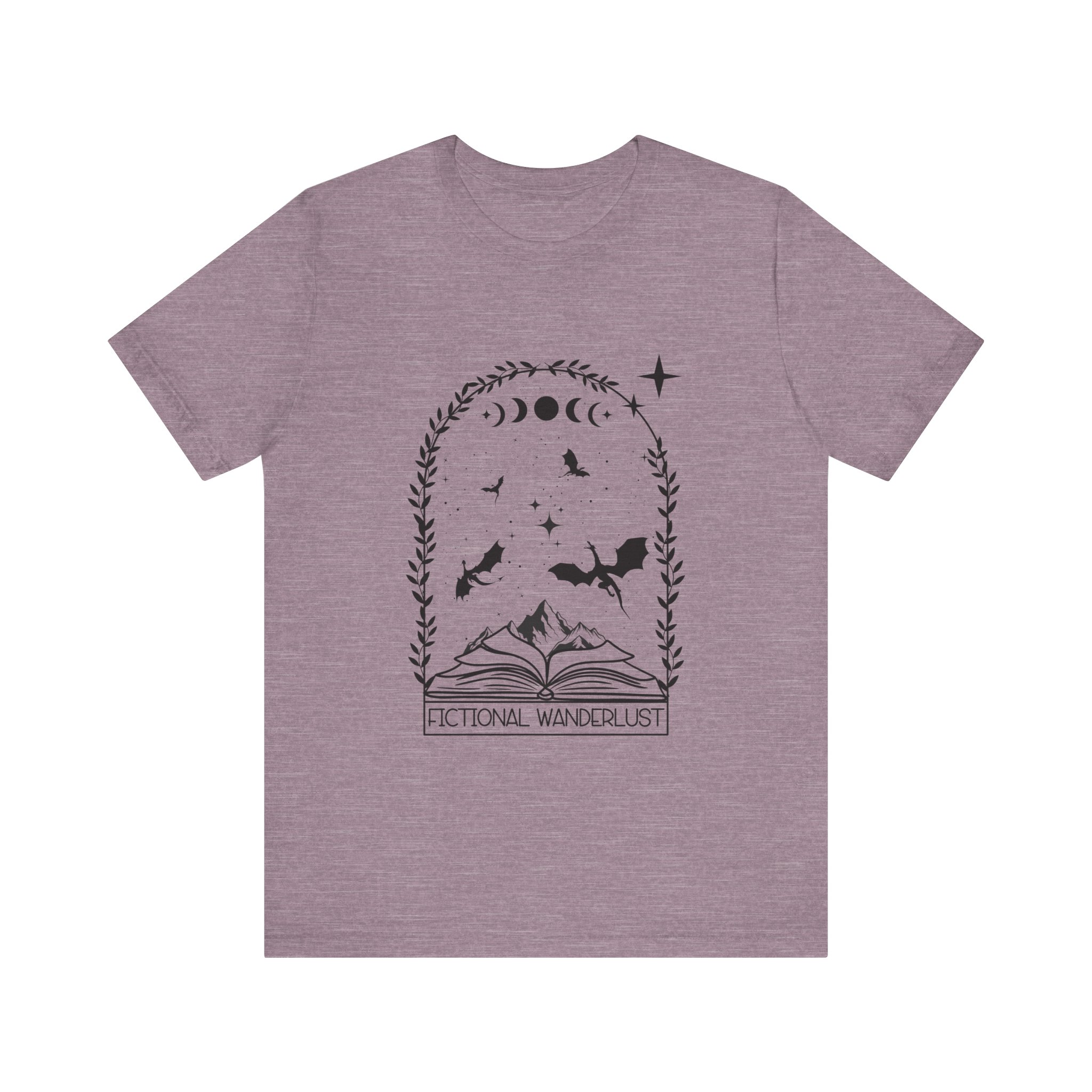 Fictional Wanderlust Romantasy Bookish Jersey T-Shirt - Image 45