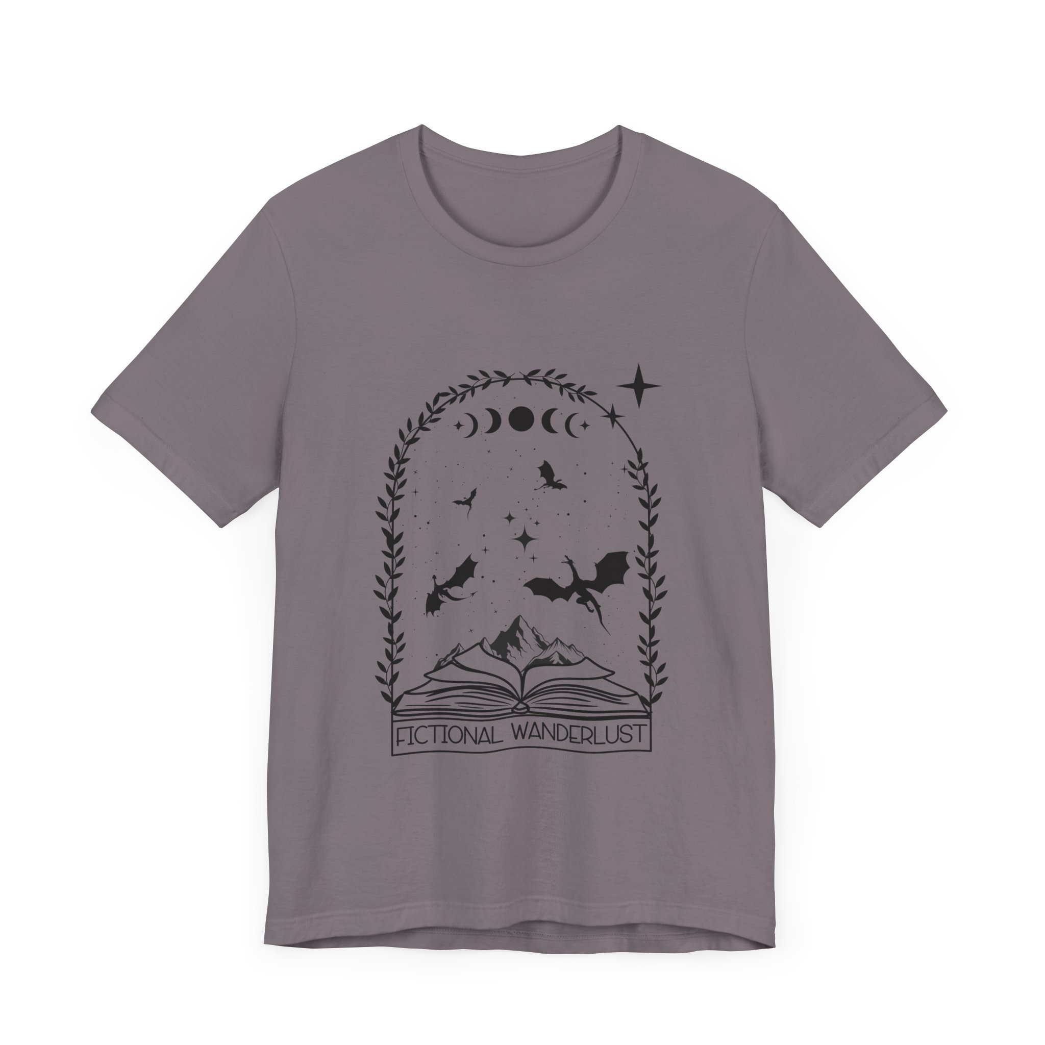 Fictional Wanderlust Romantasy Bookish Jersey T-Shirt - Image 51