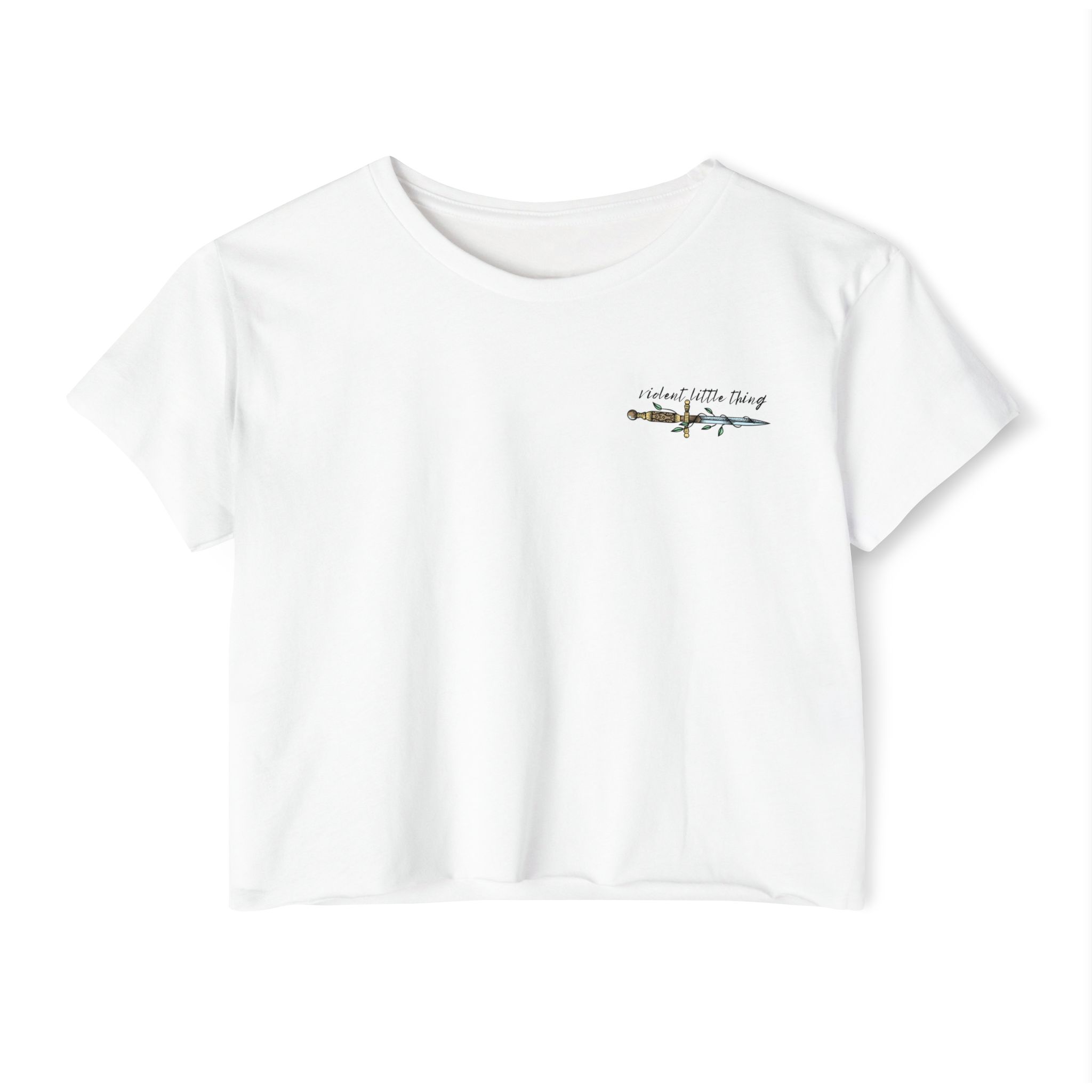 Fourth Wing Inspired Violent Little Thing Women's Festival Crop Top