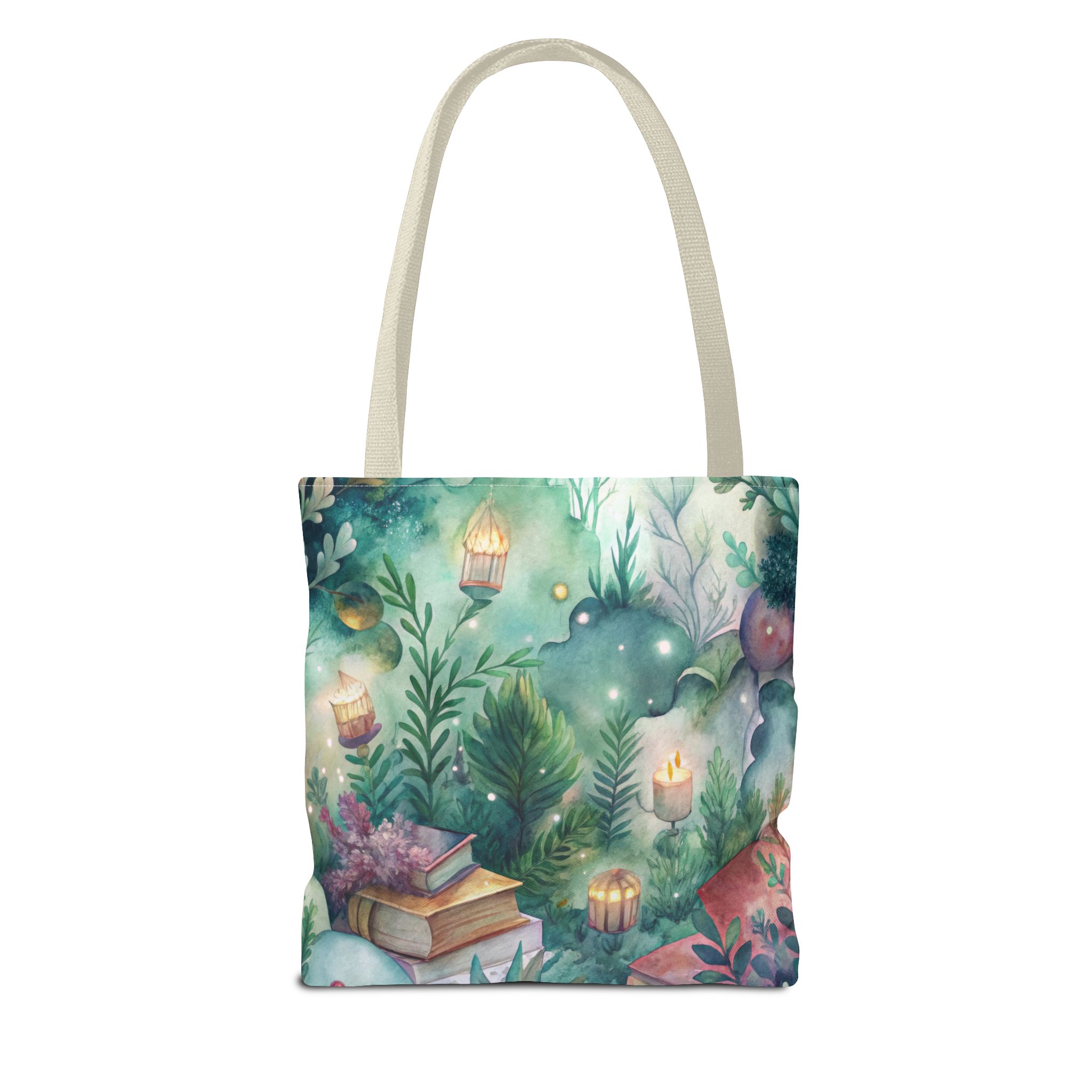 Bookish Tote Bag, Book Lover Bag, Fairy Garden, - Image 14