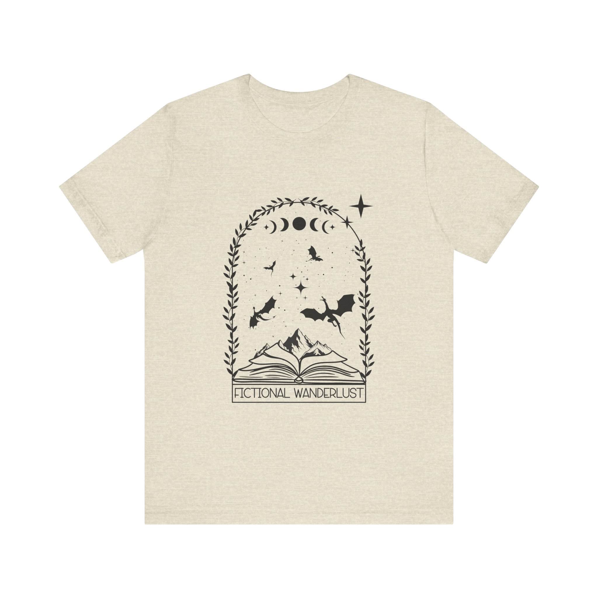 Fictional Wanderlust Romantasy Bookish Jersey T-Shirt - Image 25