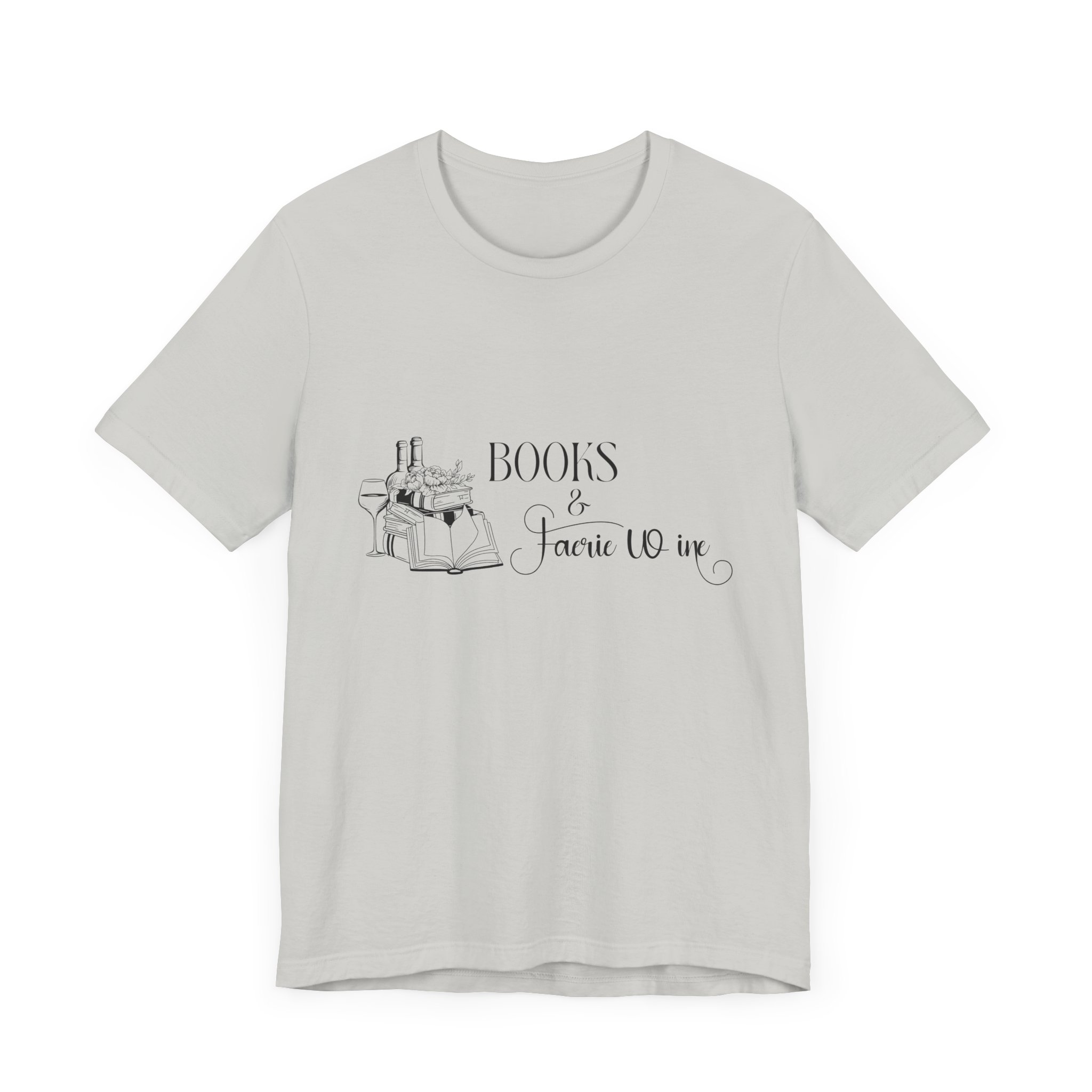 Books and Faerie Wine Romantasy Short Sleeve Jersey Tee - Image 11