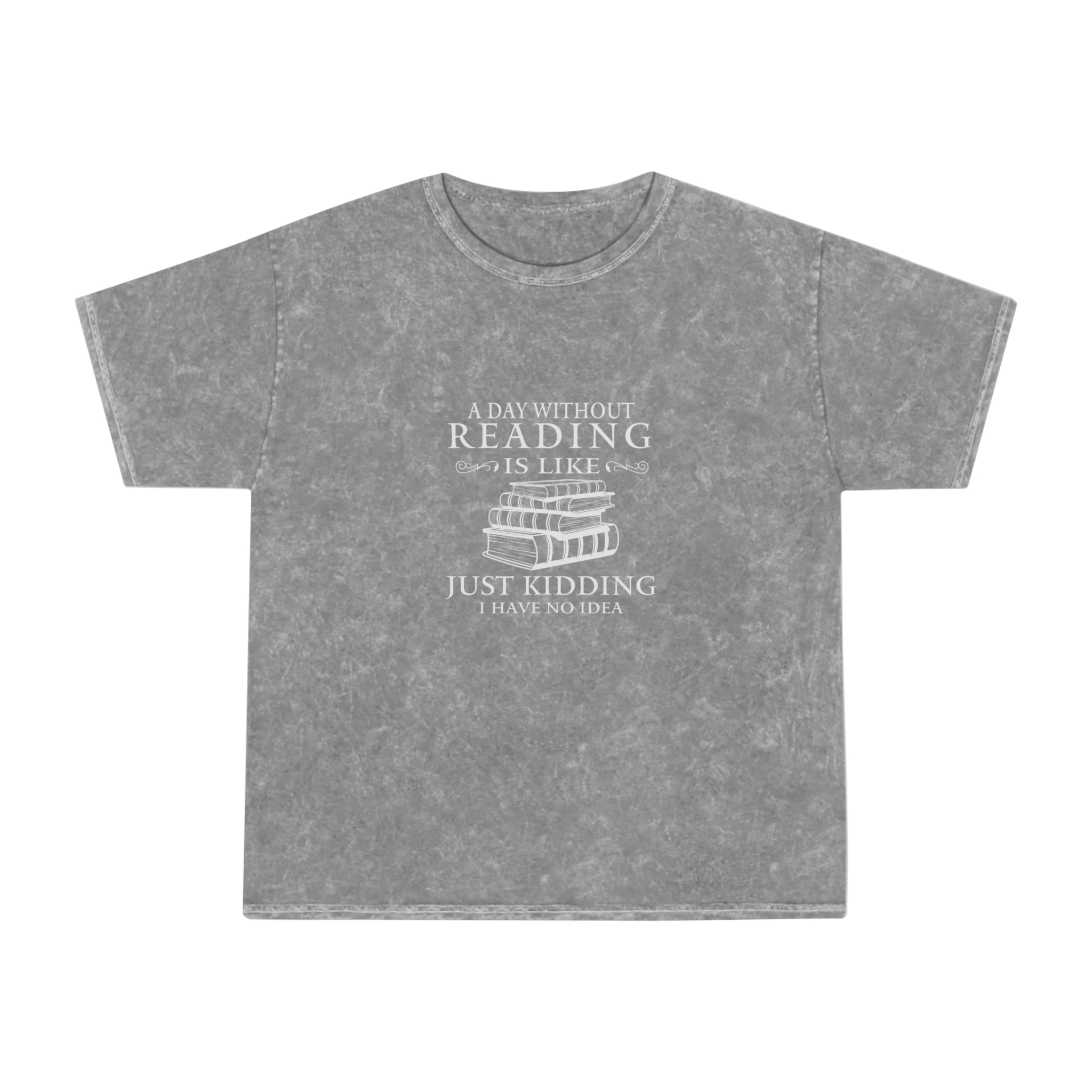 Book Lover's Mineral Wash T-Shirt, Perfect for Readers, Funny Gift Idea, Literature Lover Tee, Comfortable Casual Wear, Great for Birthdays,