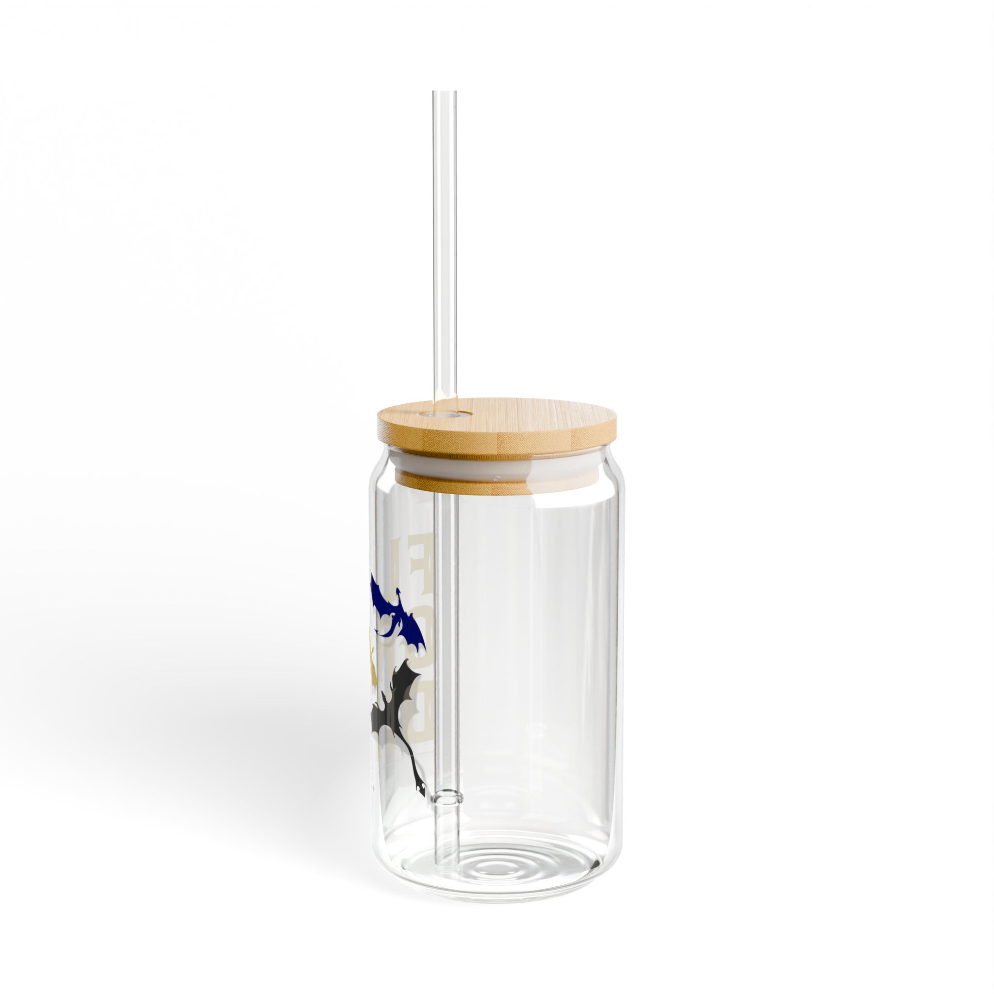 Fourth Wing Inspired Glass – Fly or Die Soda Can Glass with Bamboo Lid and Straw for Book Lovers - Image 4