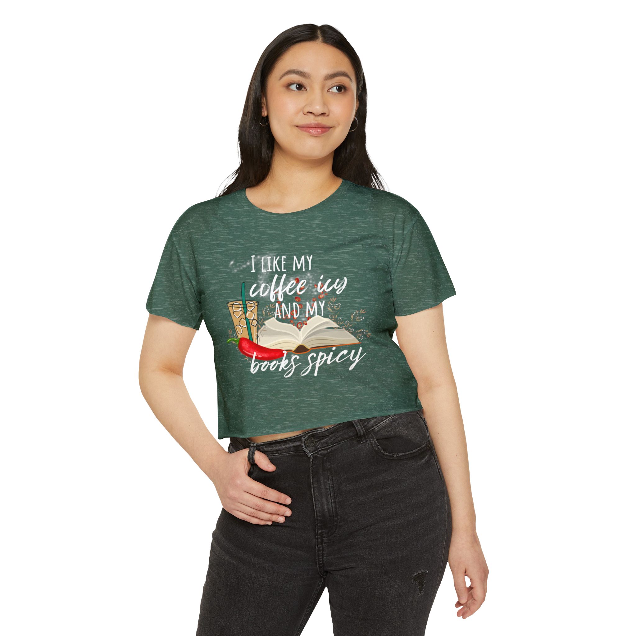 Icy and Spicy Crop Top, Bookish Crop Top, Booktok Crop Top, Bookish Gifts, Romance Readers, Book Club, - Image 11