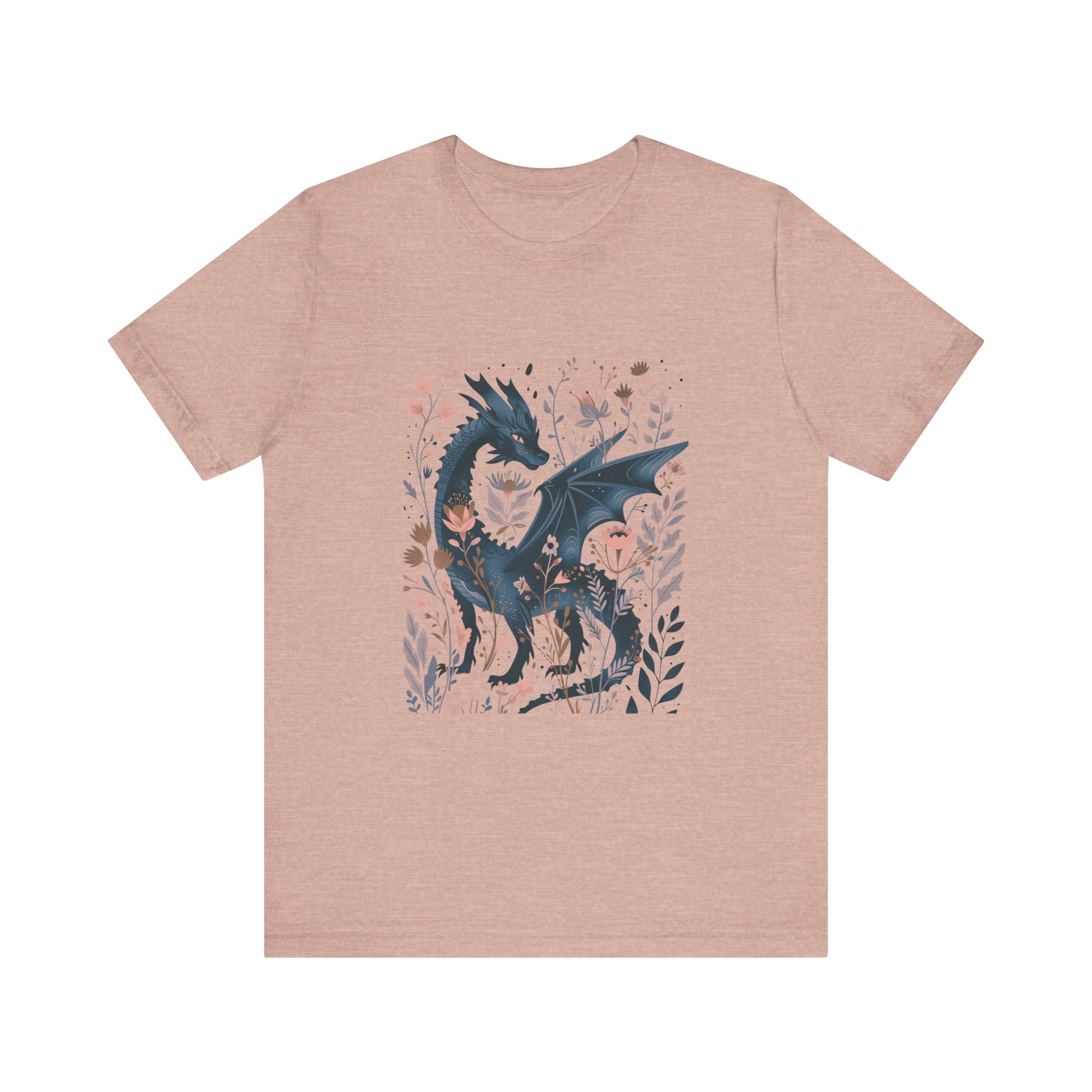 Floral Dragon Jersey Short Sleeve Tee