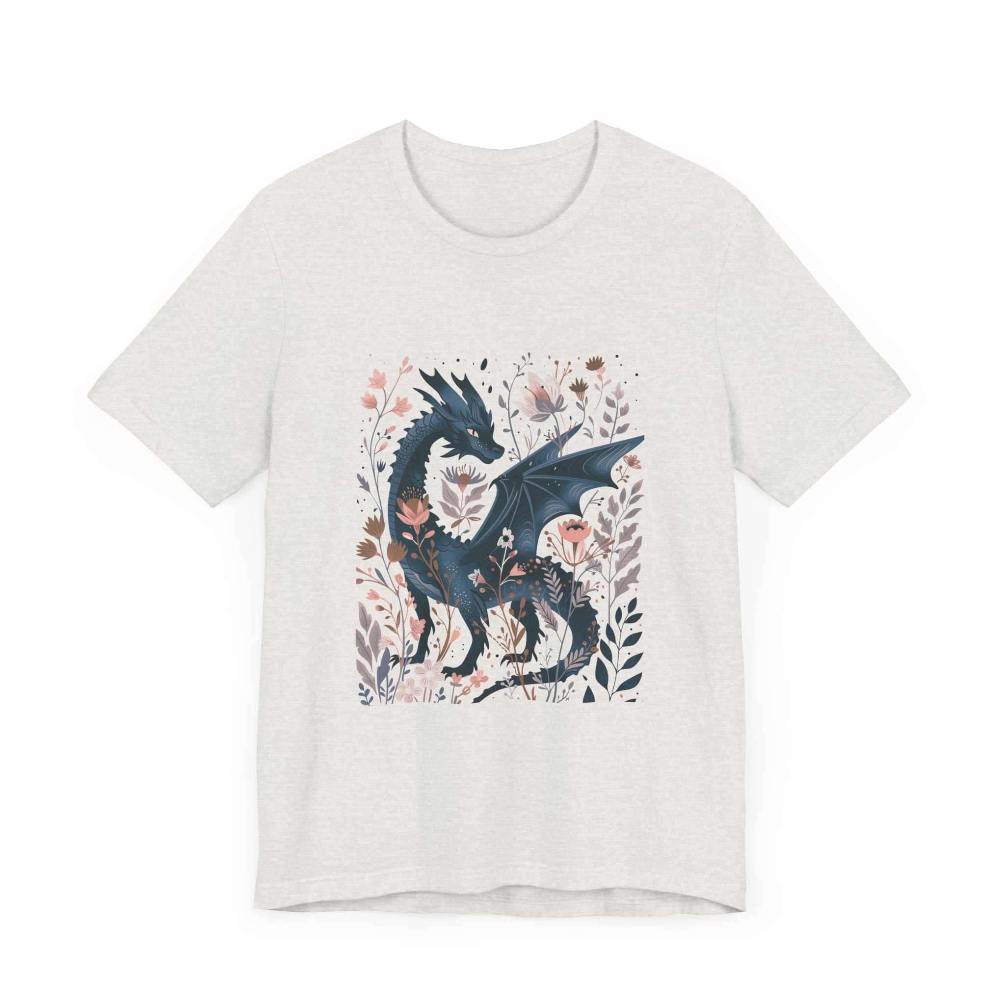 Floral Dragon Jersey Short Sleeve Tee - Image 11