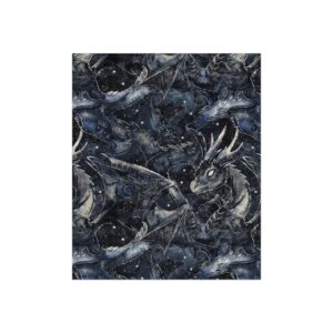 Fourth Wing Inspired Dragon Crushed Velvet Blanket