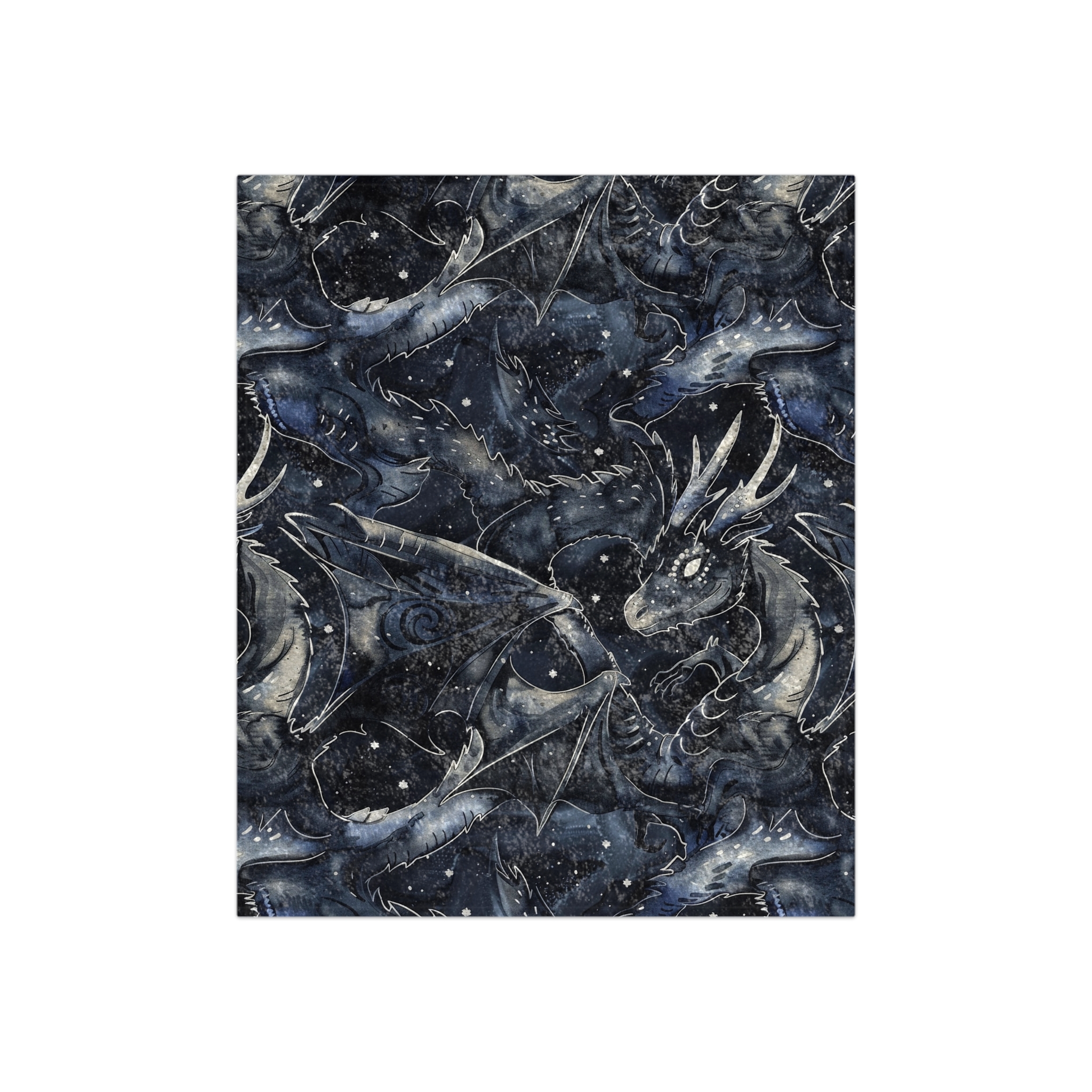 Fourth Wing Inspired Dragon Crushed Velvet Blanket