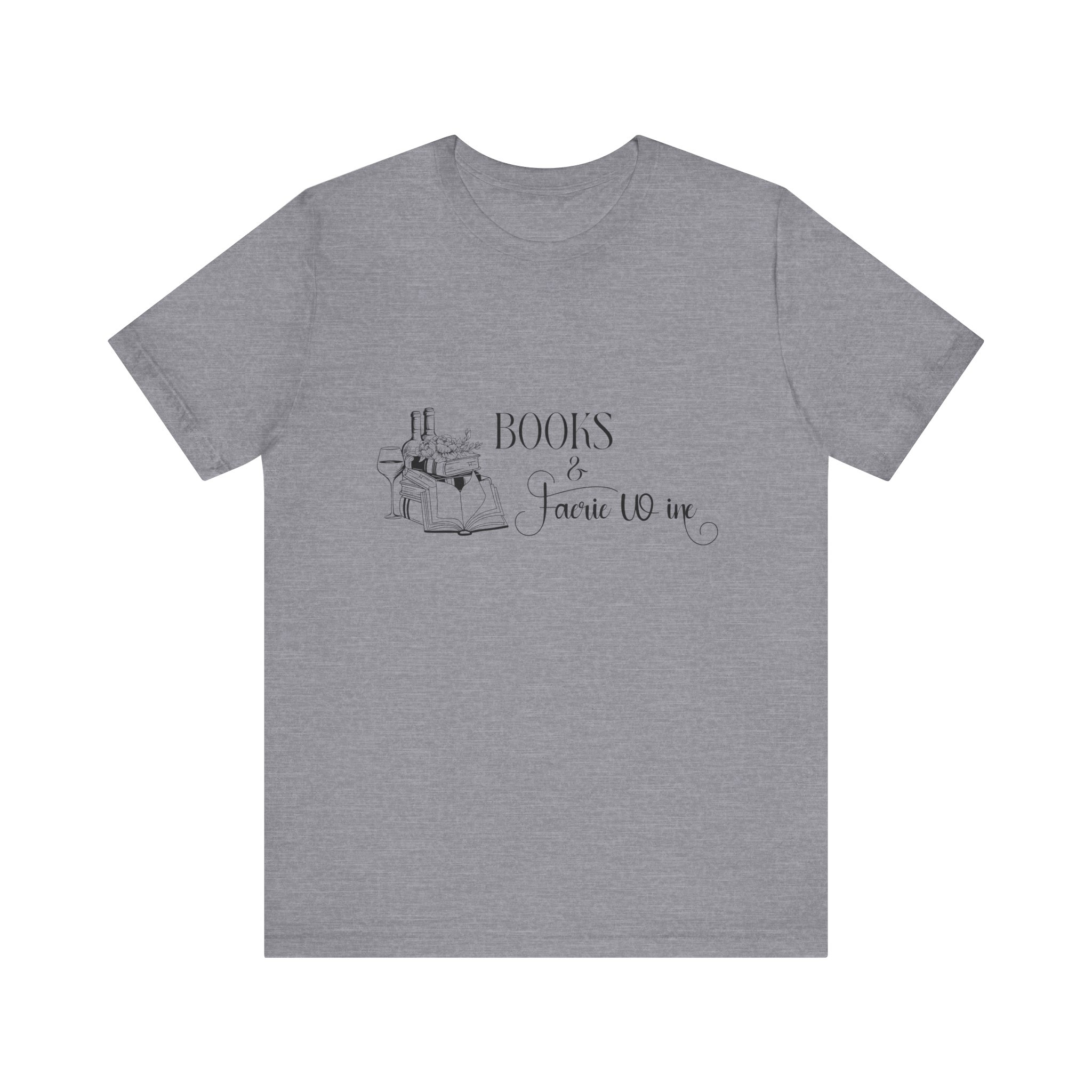 Books and Faerie Wine Romantasy Short Sleeve Jersey Tee - Image 33