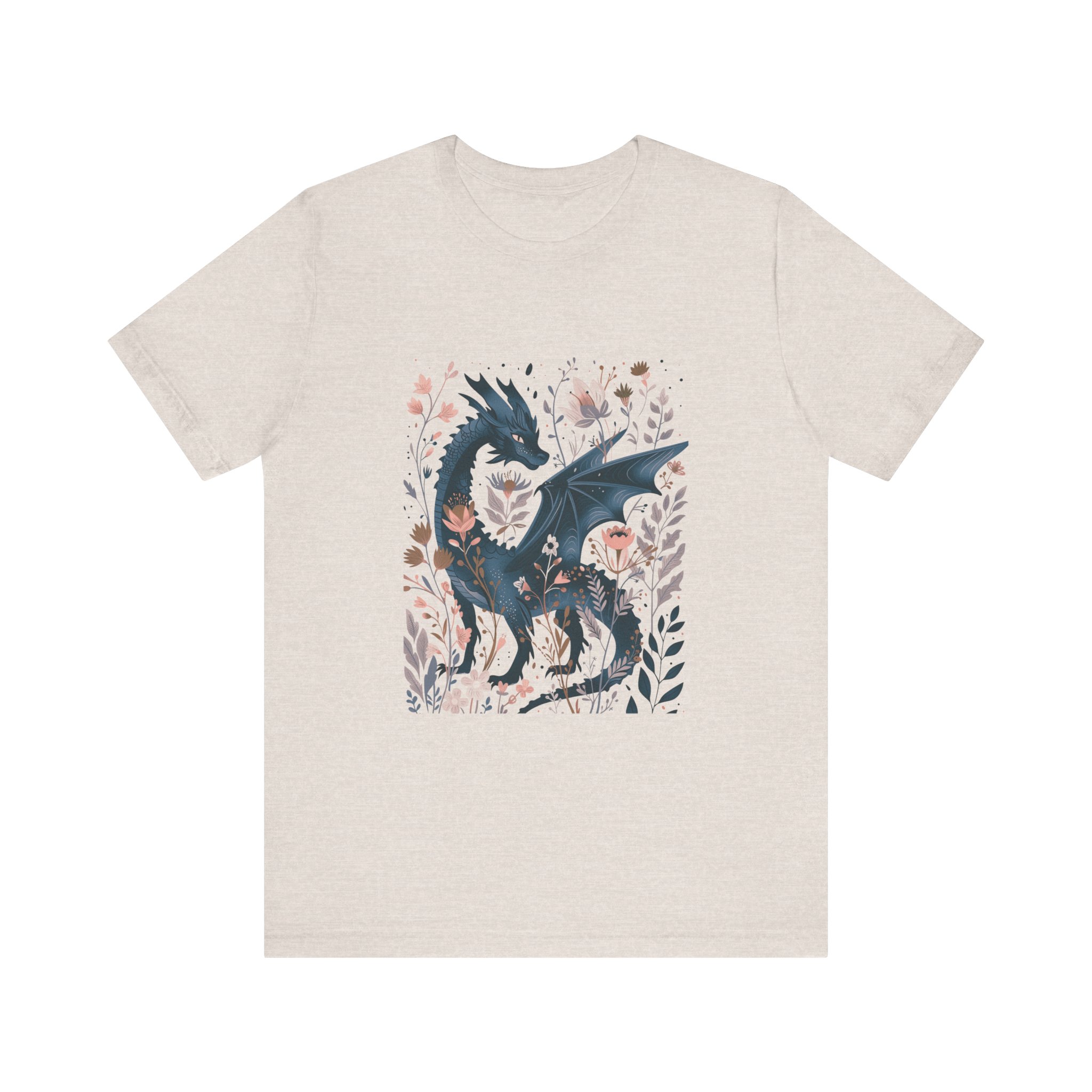 Floral Dragon Jersey Short Sleeve Tee - Image 17