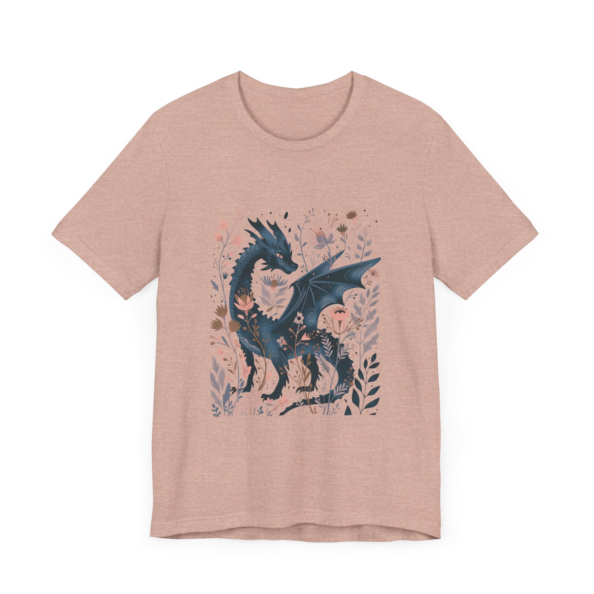 Floral Dragon Jersey Short Sleeve Tee - Image 3