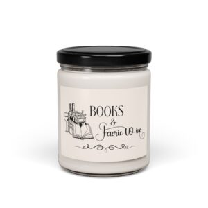 Scented Candle, Books and Faerie Wine, Romantasy, Fantasy, Romance Reader, Book Lover, Soy Candle, 9oz