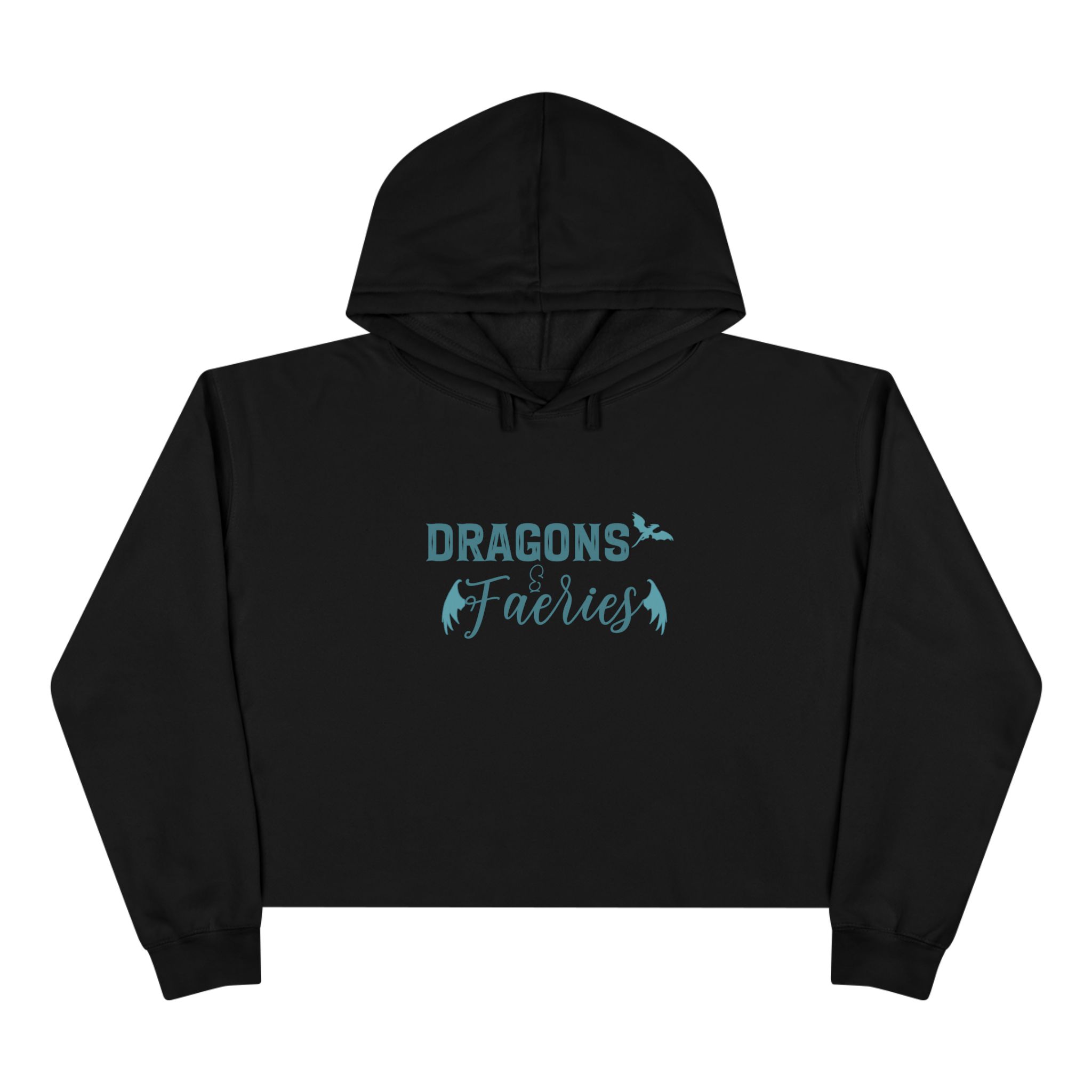 Dragons and Faeries Crop Hoodie - Image 4