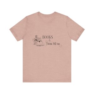 Books and Faerie Wine Romantasy Short Sleeve Jersey Tee