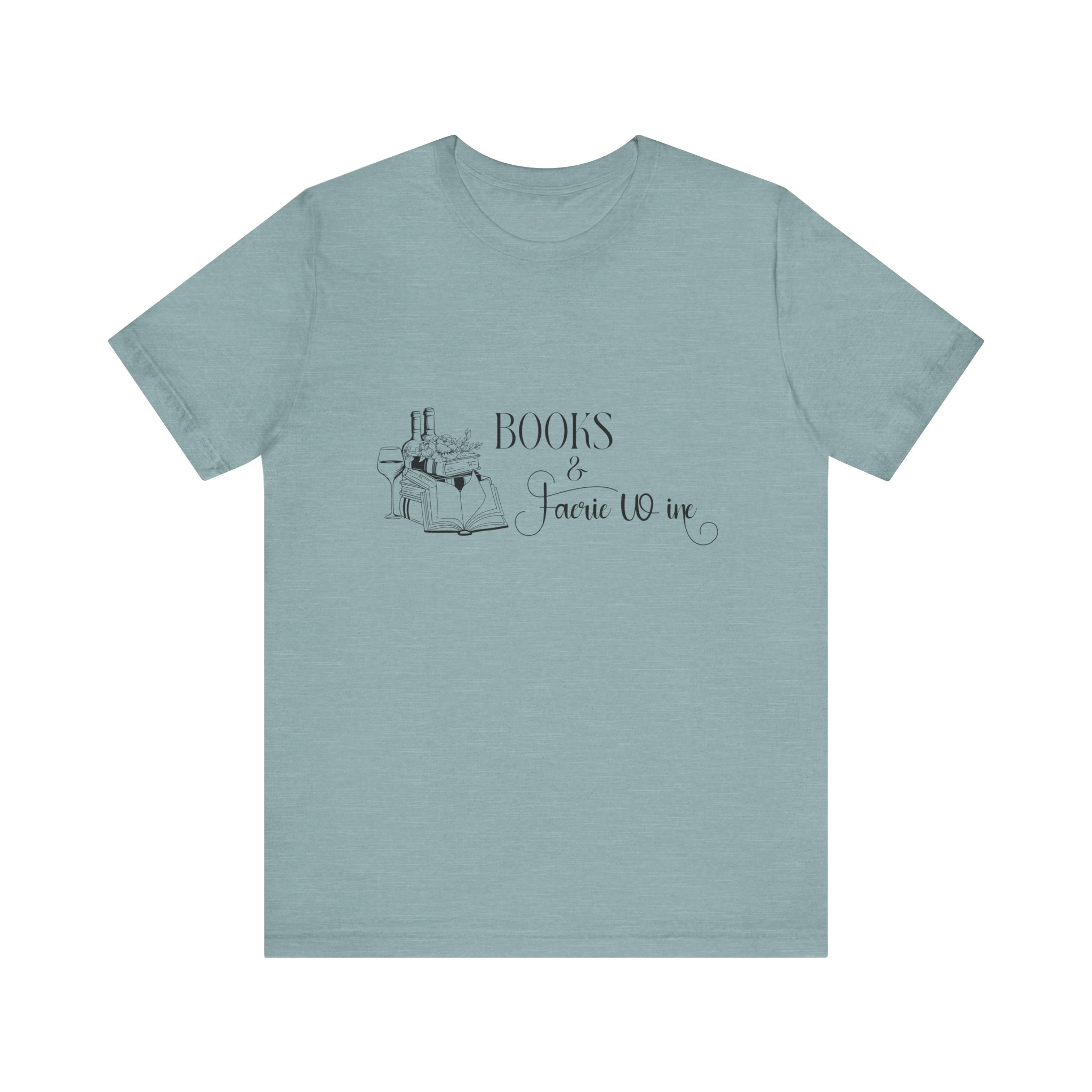 Books and Faerie Wine Romantasy Short Sleeve Jersey Tee - Image 29