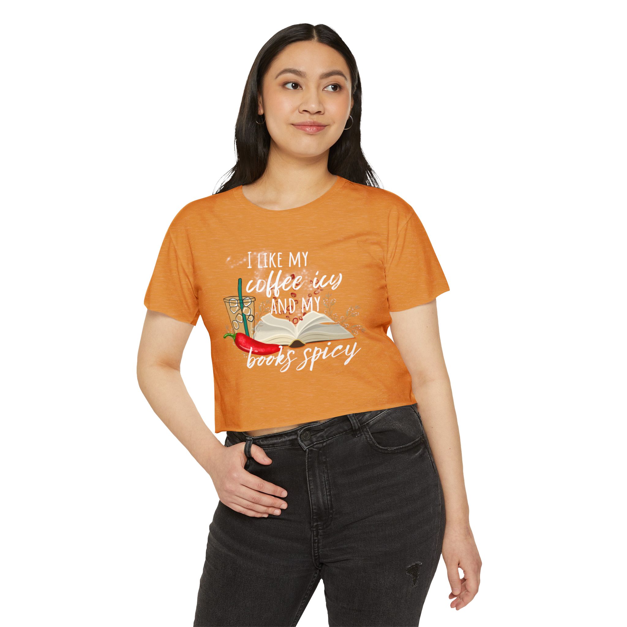 Icy and Spicy Crop Top, Bookish Crop Top, Booktok Crop Top, Bookish Gifts, Romance Readers, Book Club, - Image 3