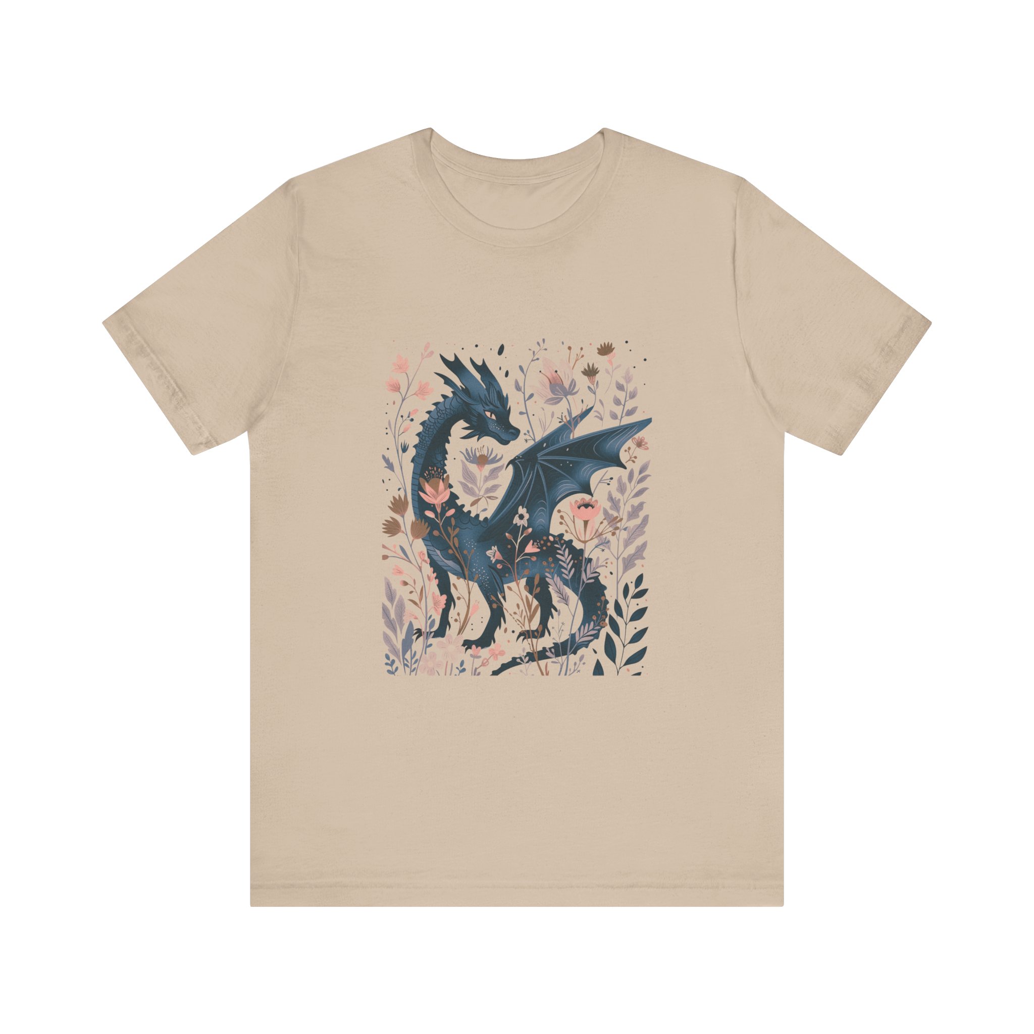 Floral Dragon Jersey Short Sleeve Tee - Image 25