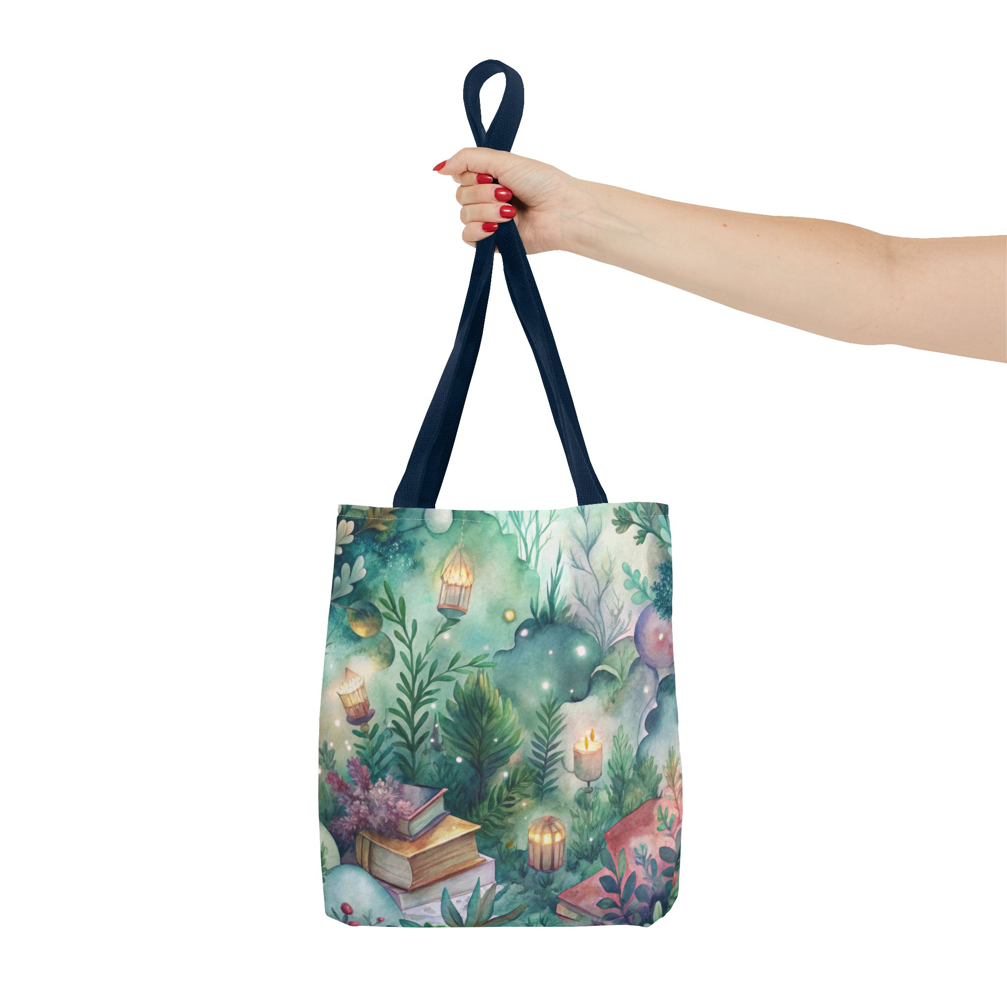 Bookish Tote Bag, Book Lover Bag, Fairy Garden, - Image 20