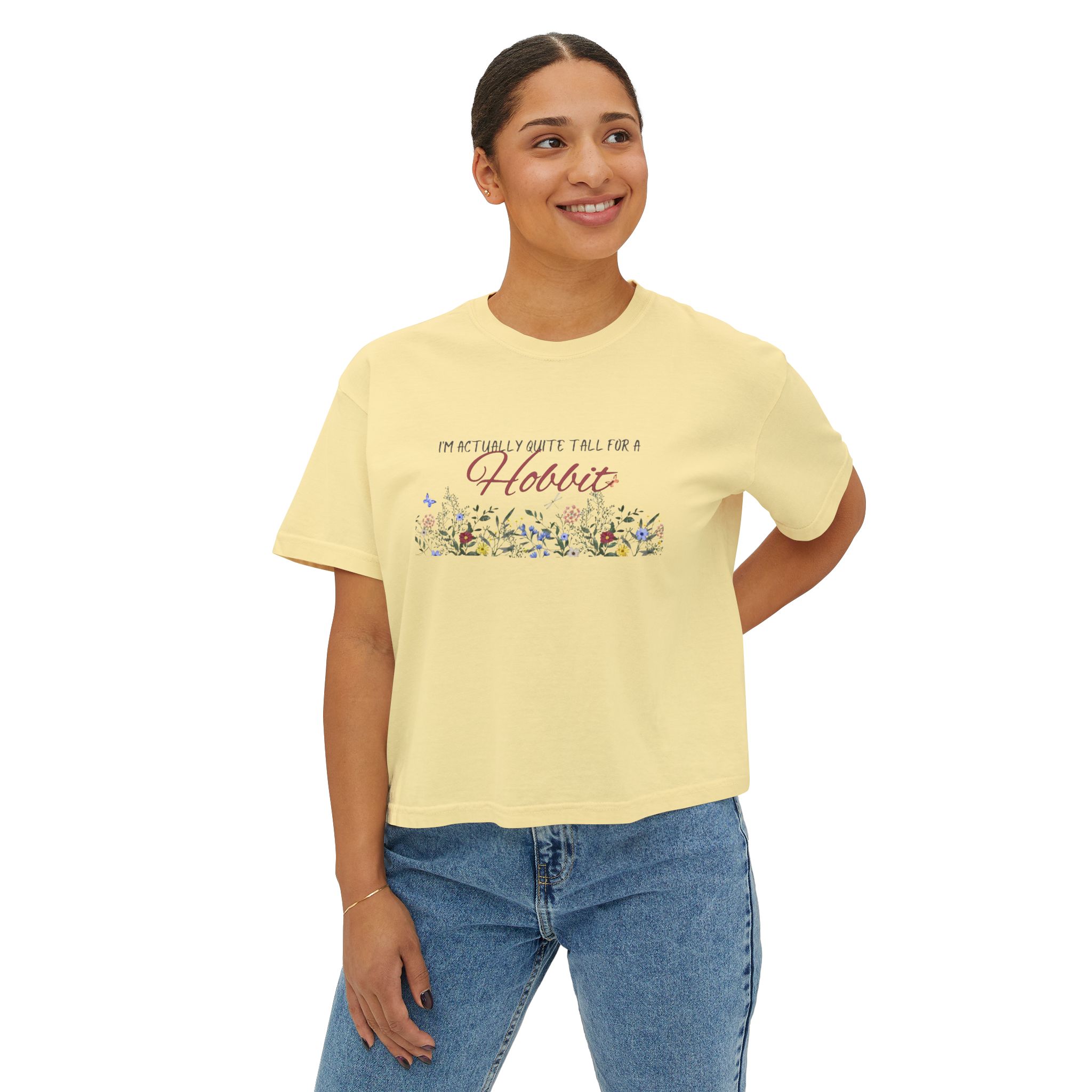 I'm Actually Quite Tall for a Hobbit - Women's Boxy Tee - Lord of the Rings - Hobbits - LOTR - Bookish Vibes - - Image 11