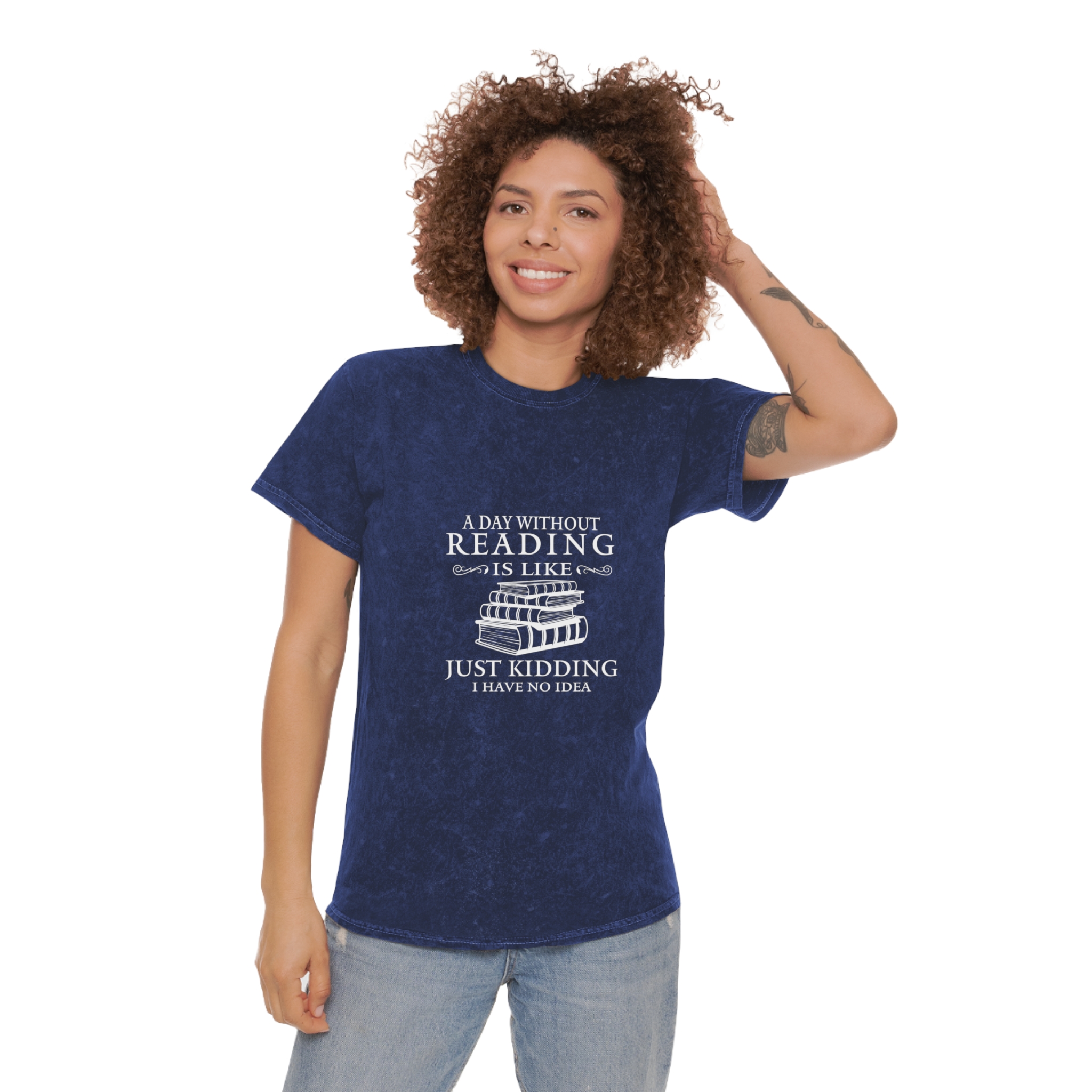 Book Lover's Mineral Wash T-Shirt, Perfect for Readers, Funny Gift Idea, Literature Lover Tee, Comfortable Casual Wear, Great for Birthdays, - Image 12