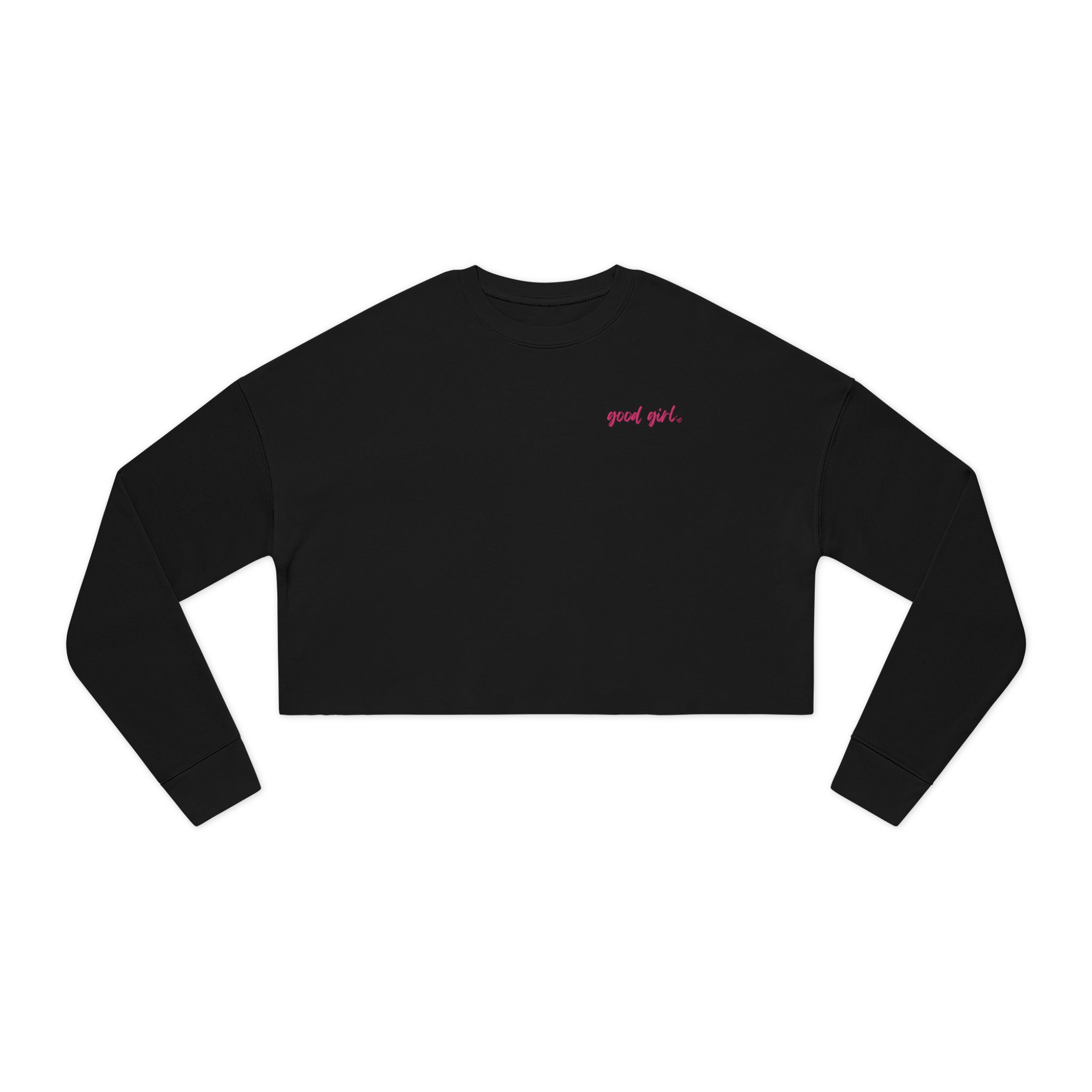 Romance Reader's Good Girl Stylish Women's Cropped Sweatshirt - Image 2