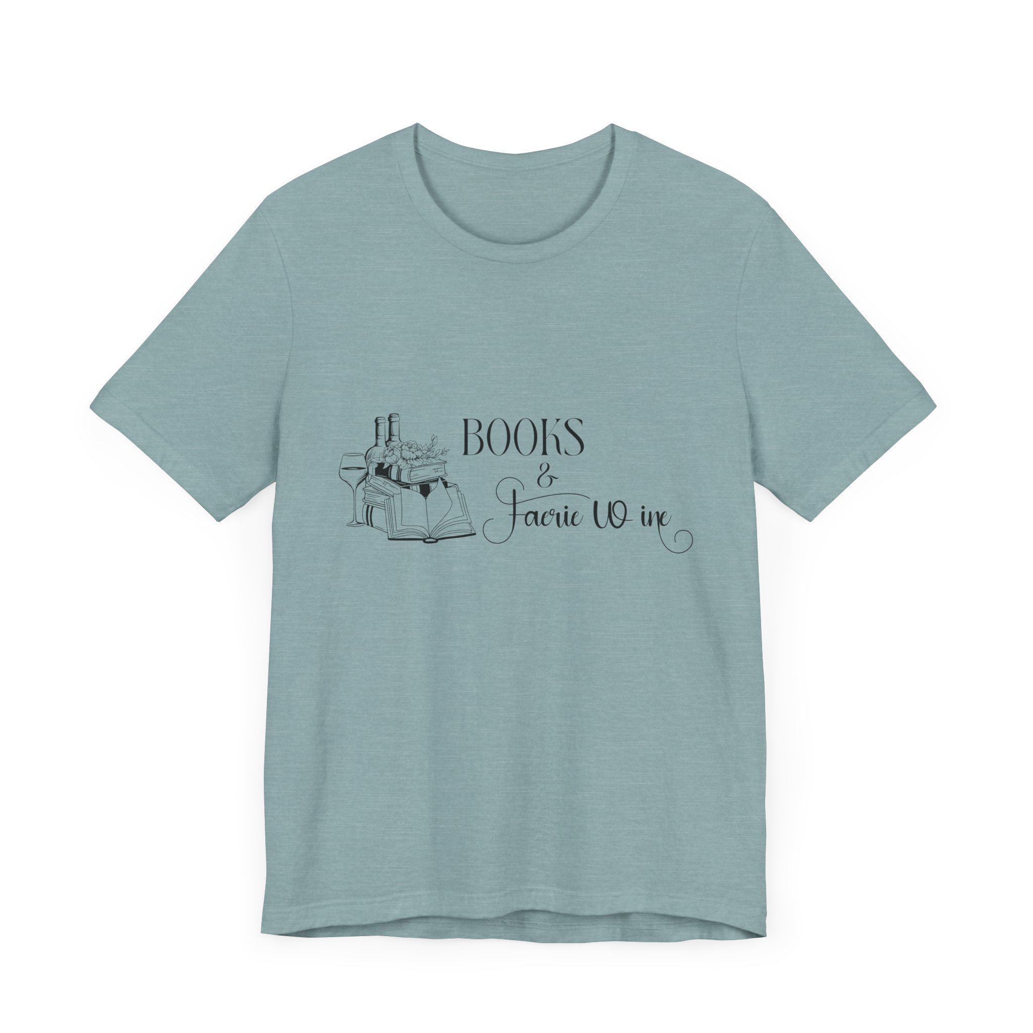 Books and Faerie Wine Romantasy Short Sleeve Jersey Tee - Image 31