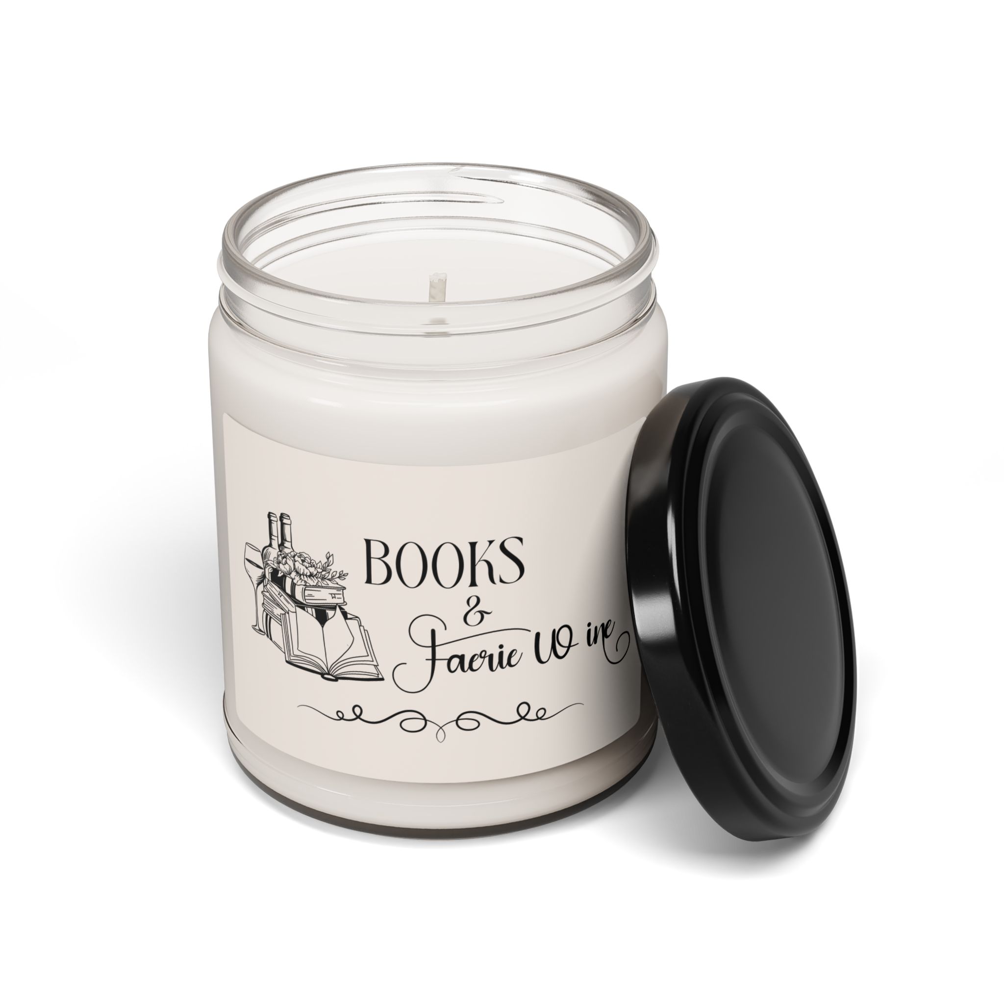 Scented Candle, Books and Faerie Wine, Romantasy, Fantasy, Romance Reader, Book Lover, Soy Candle, 9oz - Image 14