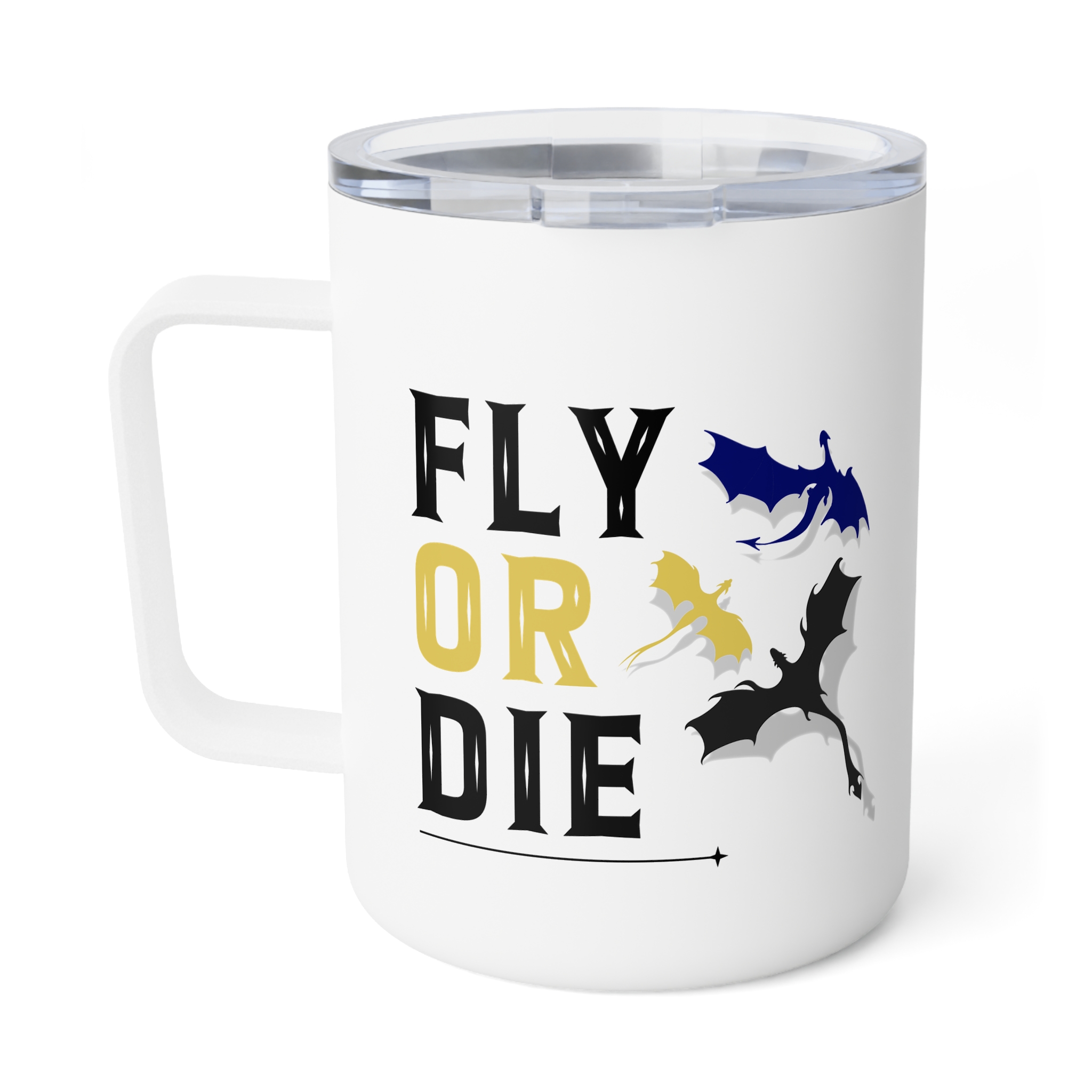 Fourth Wing Inspired Mug – Fly or Die Insulated Coffee Cup for Book Lovers - Image 3