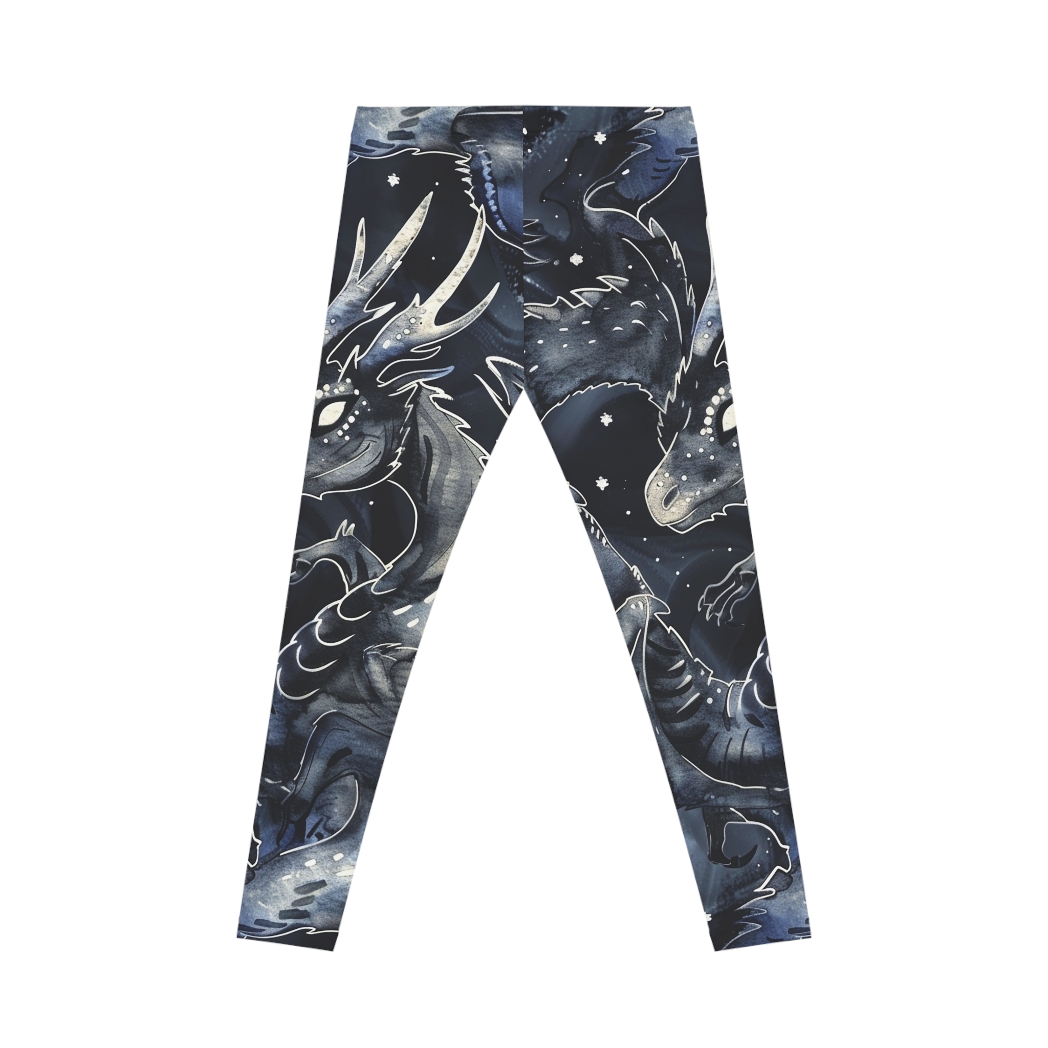 Bookish Dragon Leggings, Women's Casual Leggings, Fourth Wing & Romantasy Inspired, Bookish Workout Pants, Dragon Print Yoga Pants, Literary - Image 2