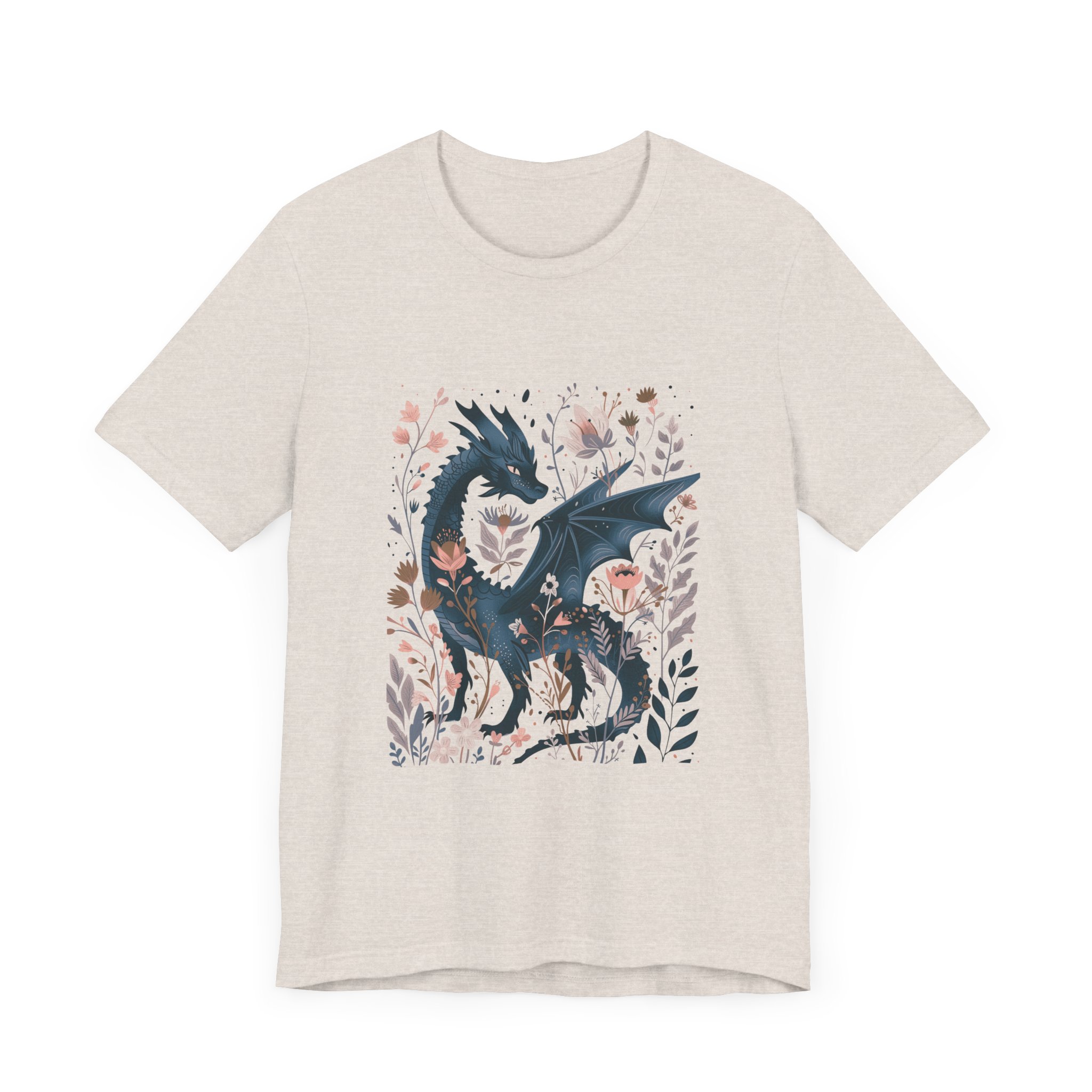 Floral Dragon Jersey Short Sleeve Tee - Image 19