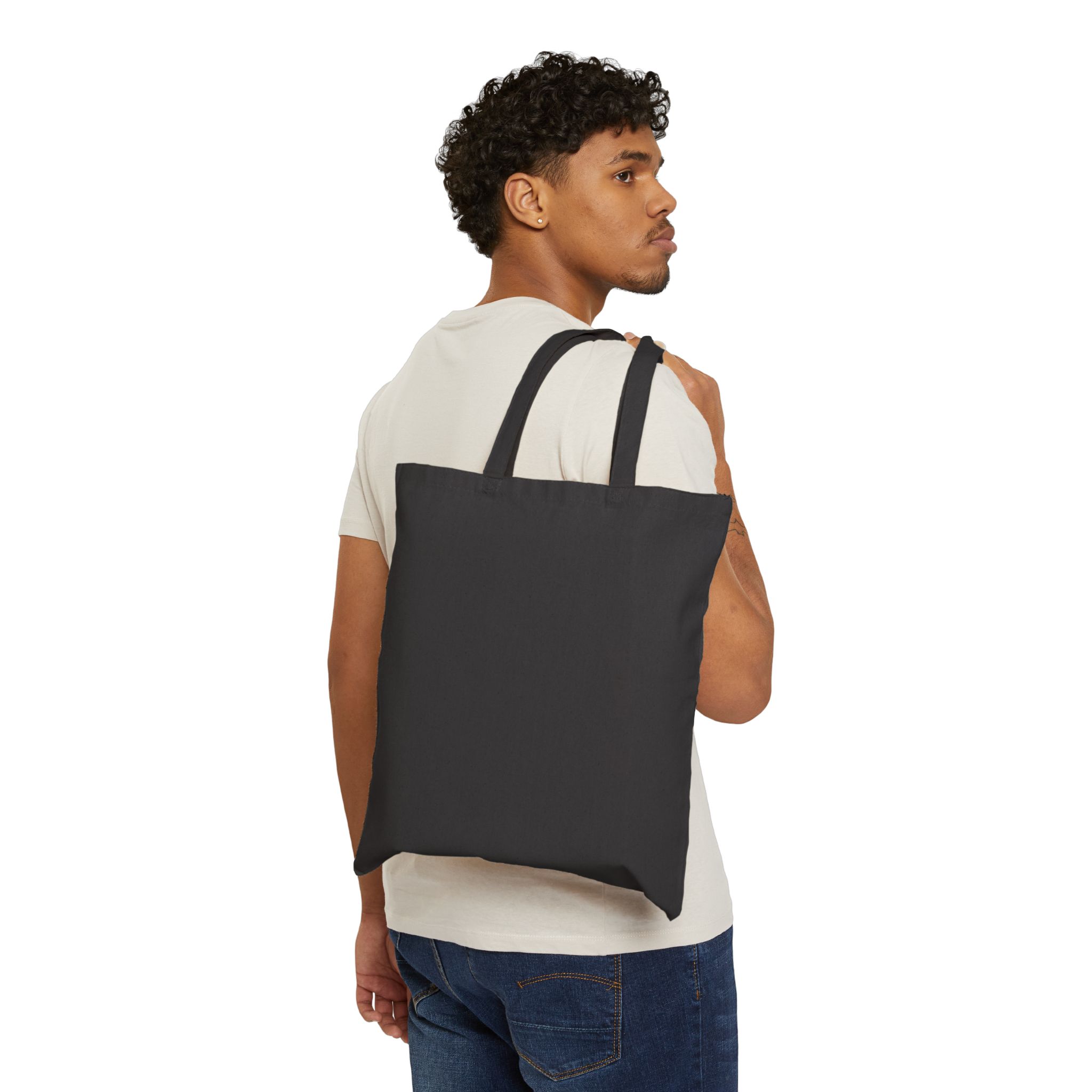 I like my Coffee Icy and Books Spicy Canvas Tote Bag - Image 4