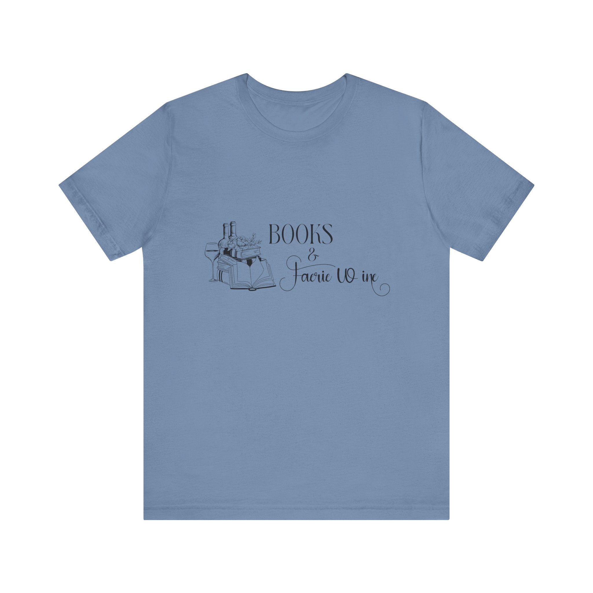 Books and Faerie Wine Romantasy Short Sleeve Jersey Tee - Image 37