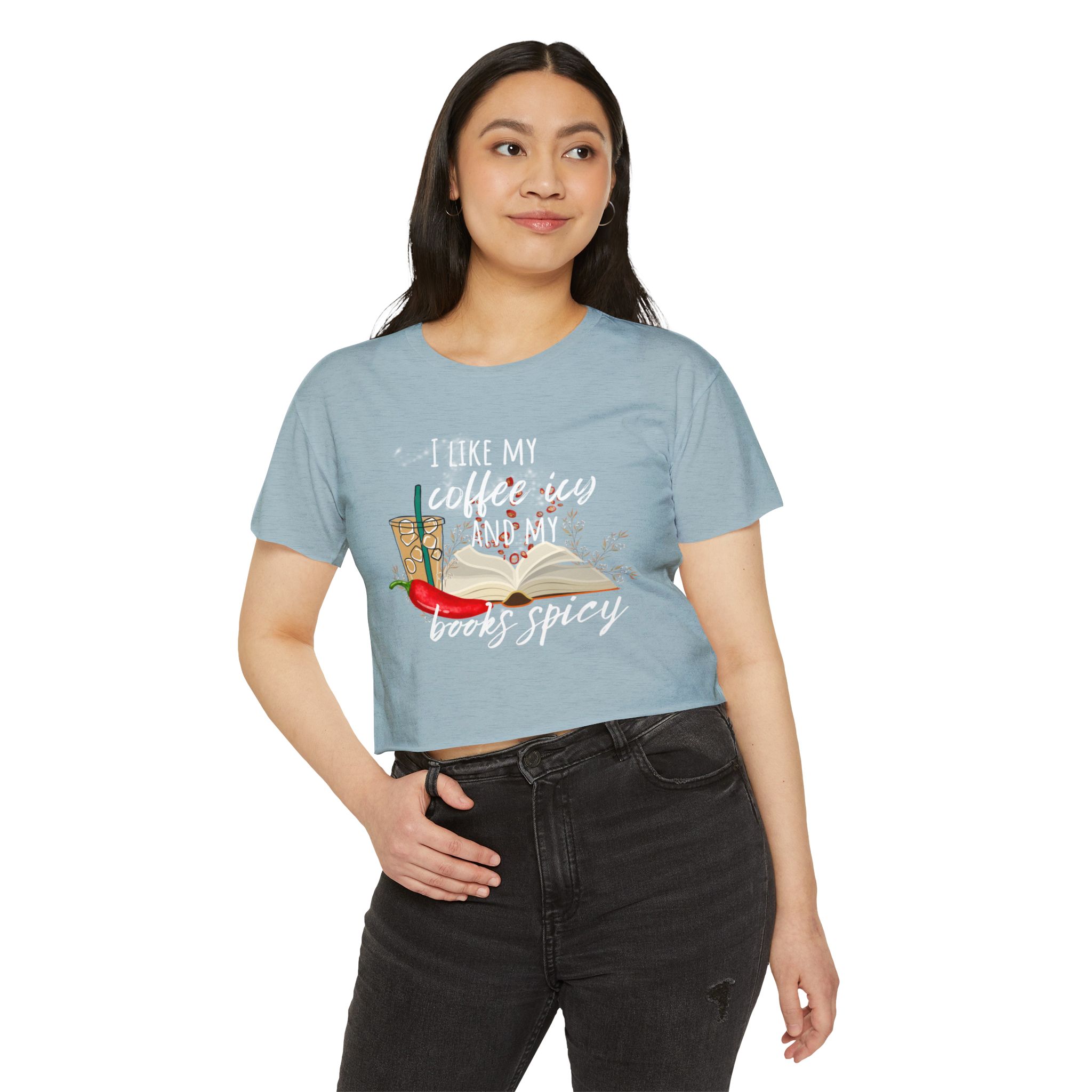 Icy and Spicy Crop Top, Bookish Crop Top, Booktok Crop Top, Bookish Gifts, Romance Readers, Book Club, - Image 15