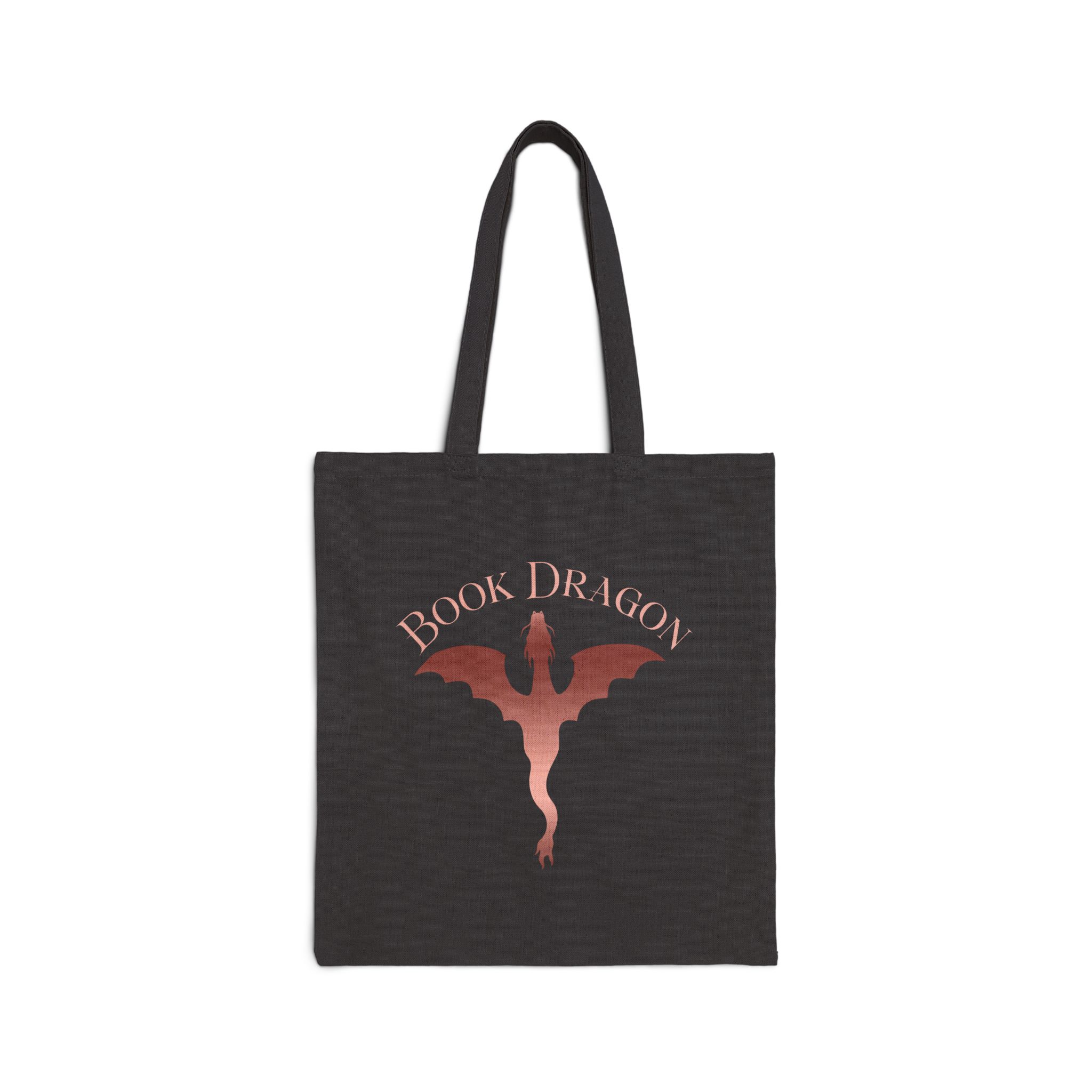 Book Dragon Canvas Tote Bag, Book Lover Bag, Bookish Romantasy Bag, Bookish Bag - Image 5