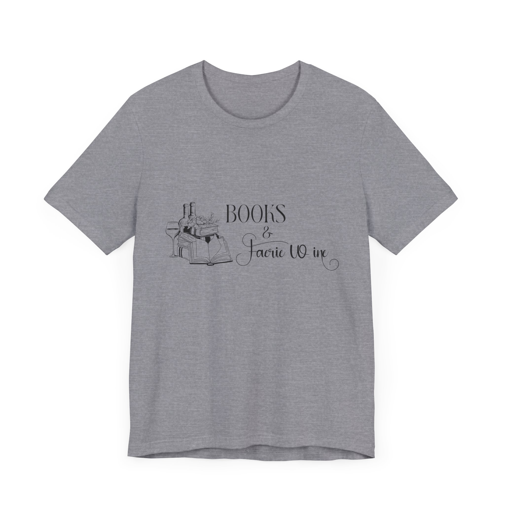 Books and Faerie Wine Romantasy Short Sleeve Jersey Tee - Image 35