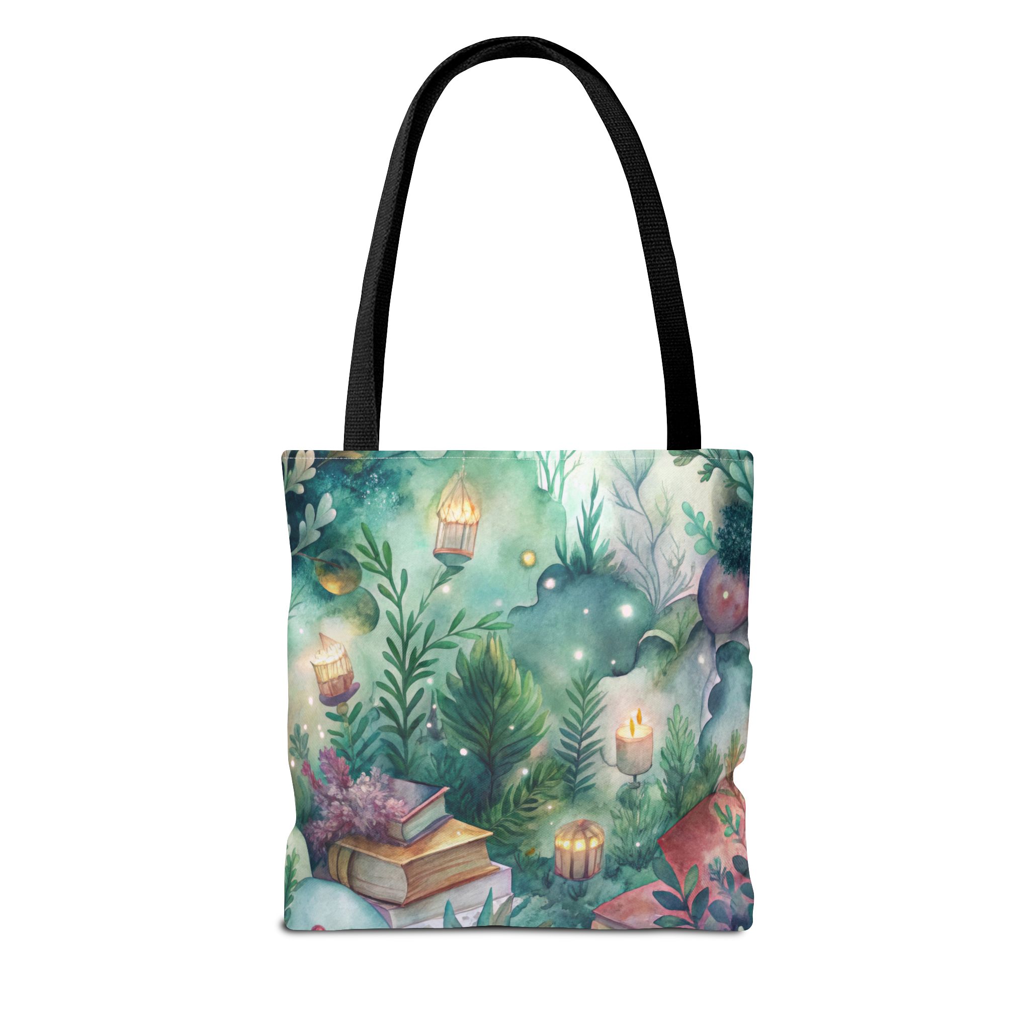 Bookish Tote Bag, Book Lover Bag, Fairy Garden, - Image 2