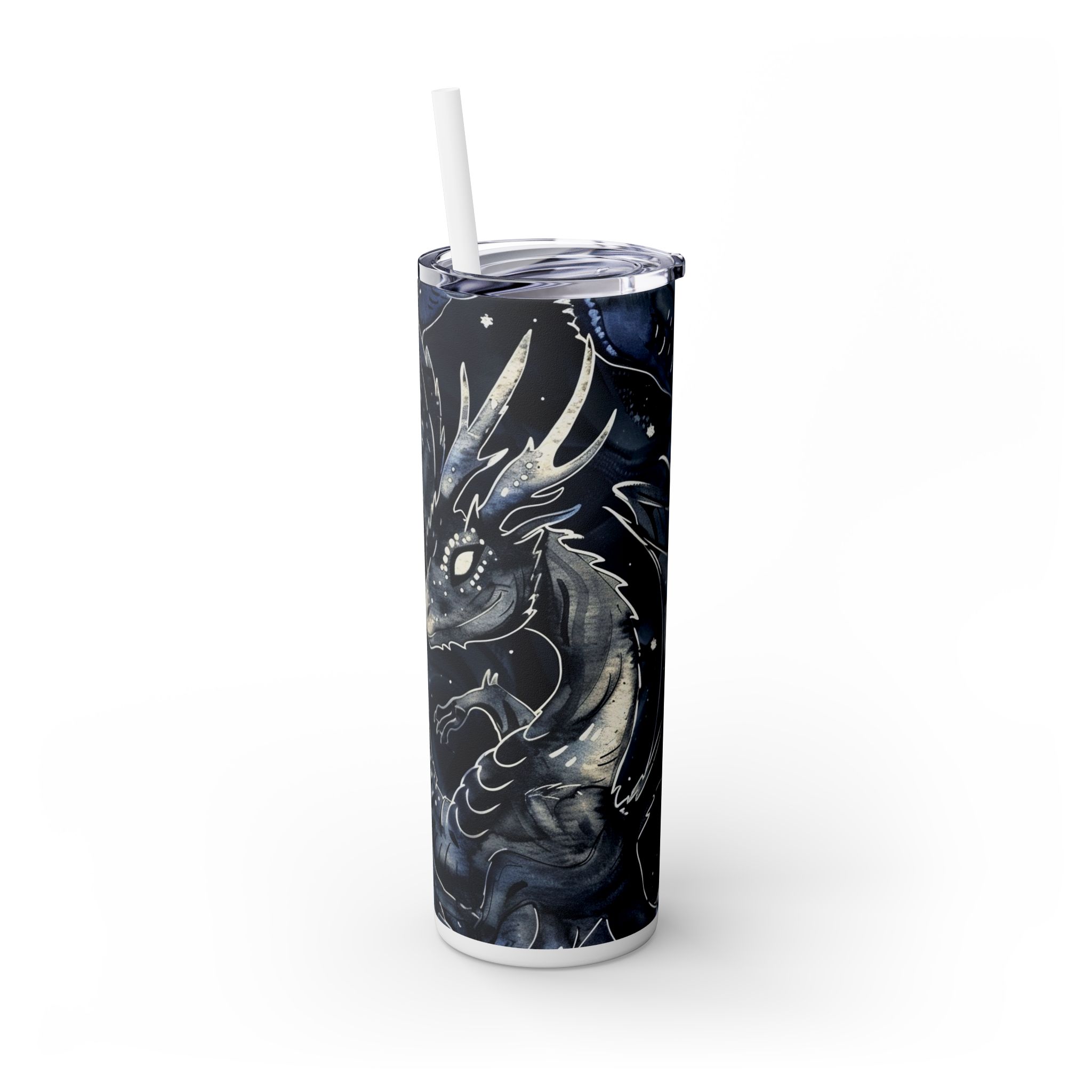 Dragon Bookish Romantasy Skinny Tumbler, 20oz with Straw, Fourth Wing Inspired, Fantasy Drinkware, Book Lover Gift, Geeky Cup, Novelty - Image 4