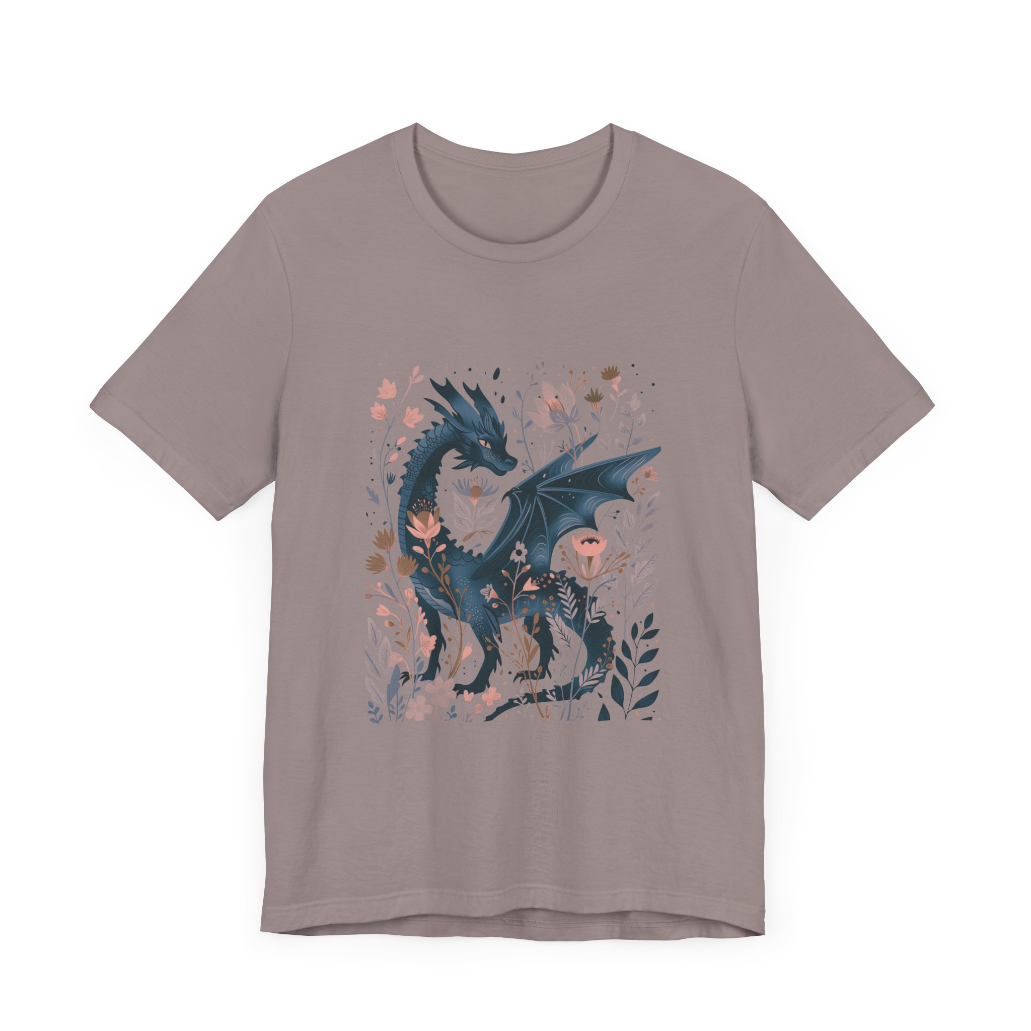 Floral Dragon Jersey Short Sleeve Tee - Image 7